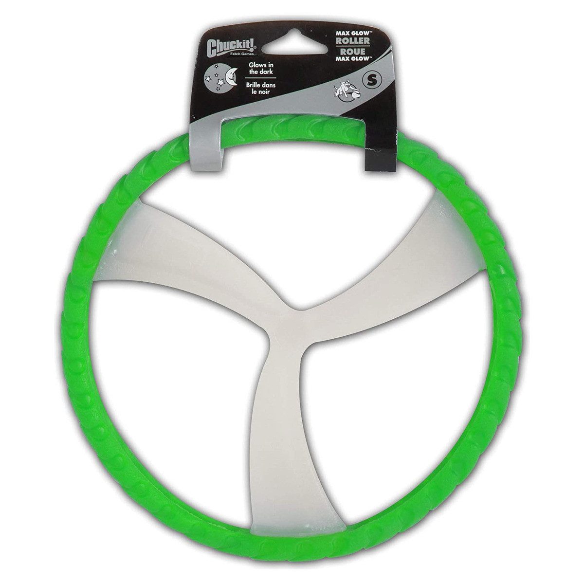 Chuckit Outdoor-Spielzeug Frisbee Max Glow Roller fluoreszierend
