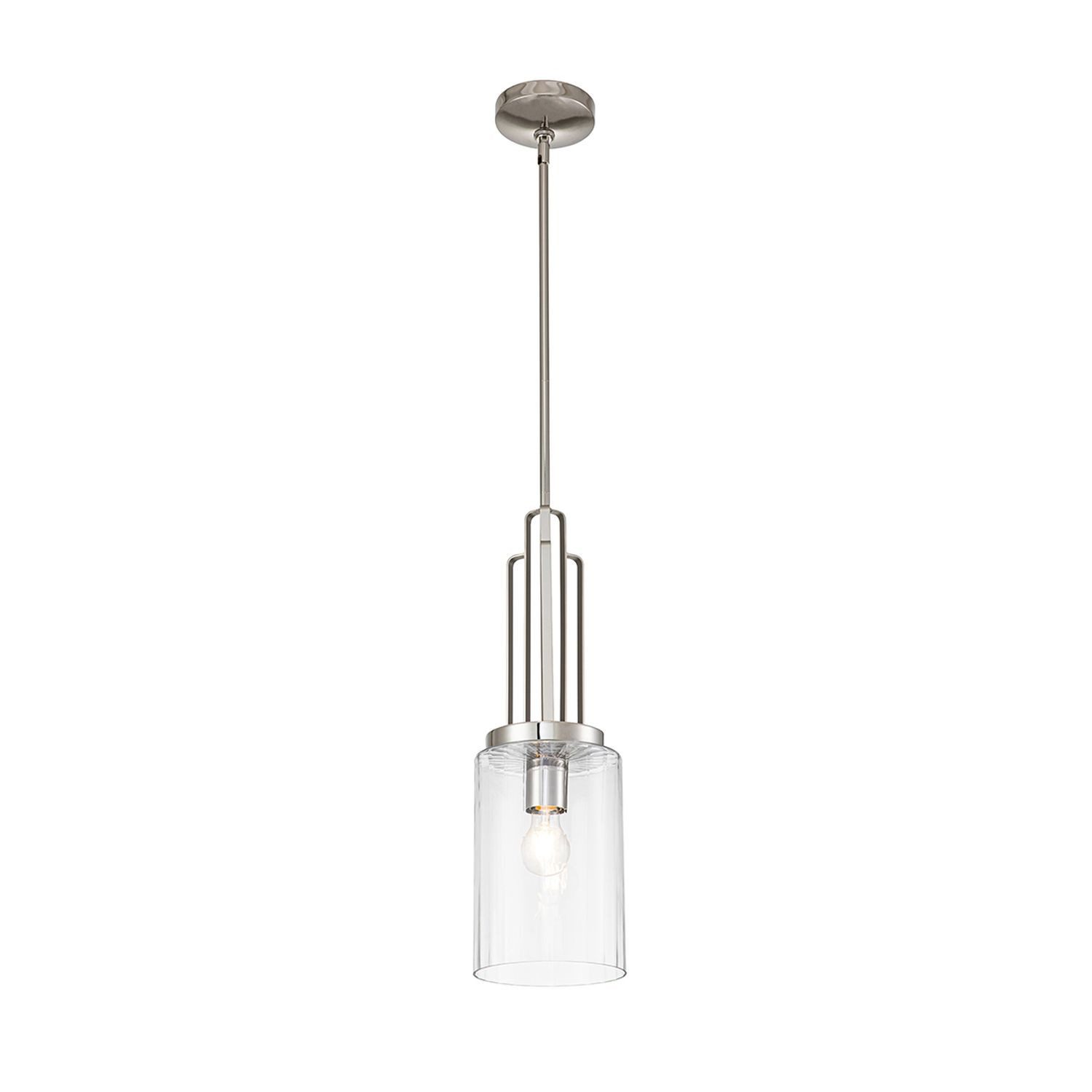 Licht-Erlebnisse Pendelleuchte CLAVA, ohne Leuchtmittel, Glas günstig online kaufen