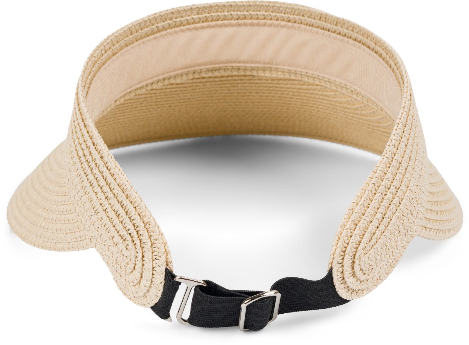 styleBREAKER Visor Papierstroh Visor Cap Einfarbig (1-St)
