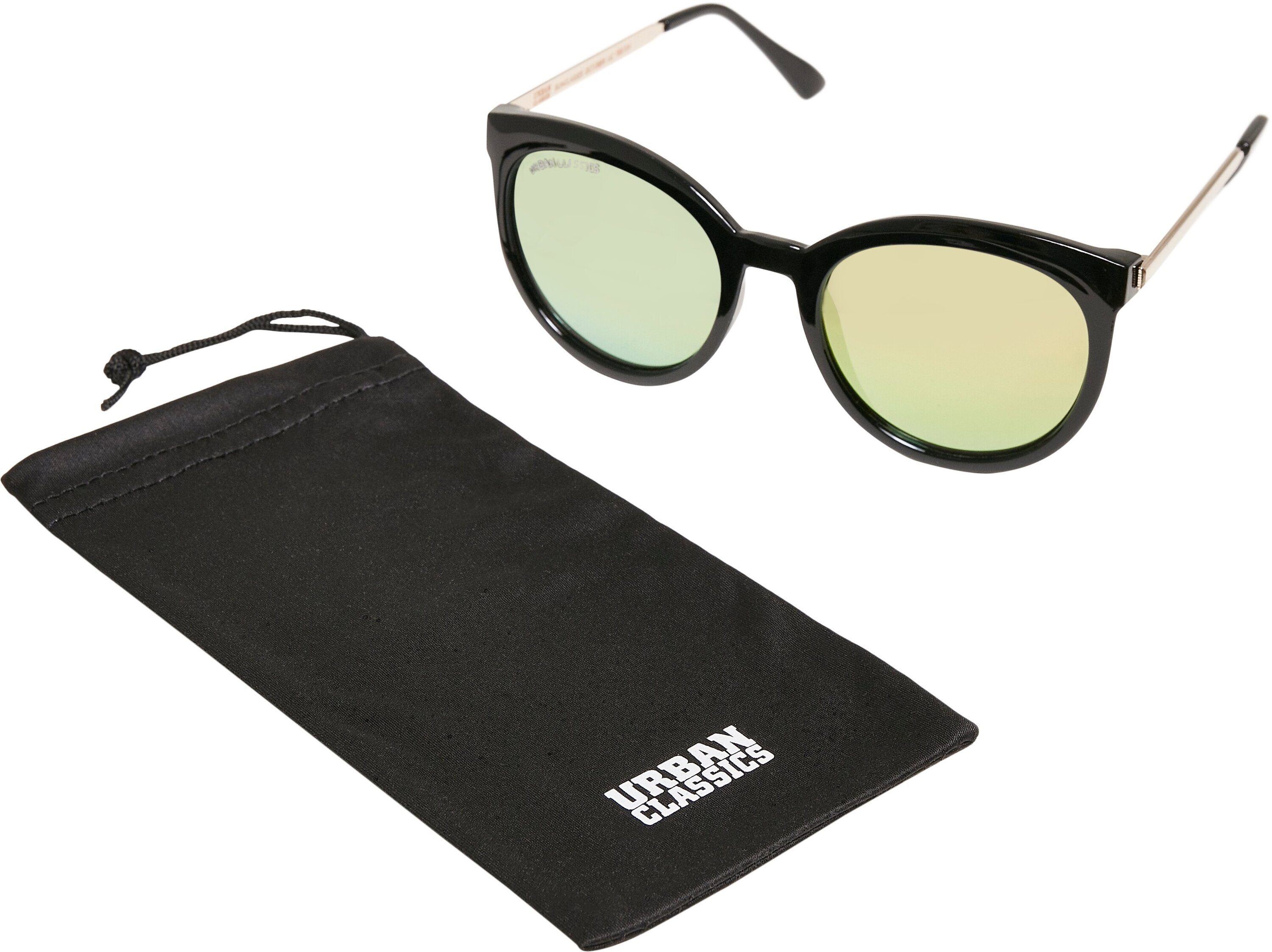URBAN CLASSICS Sonnenbrille Accessoires Sunglasses October UC black/yellow