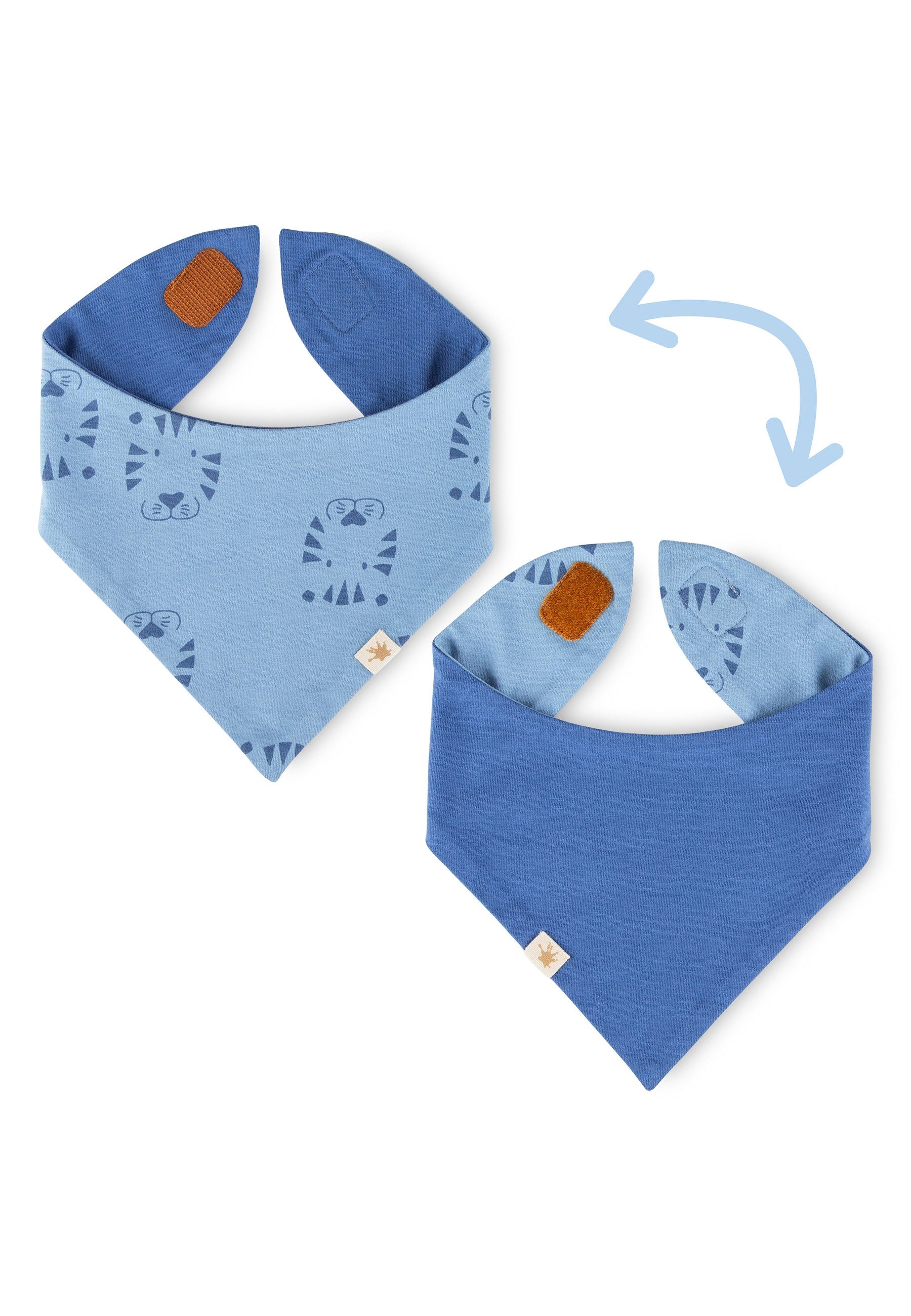 Sigikid Halstuch Wendehalstuch Tiger & Löwe für Babys Jungen, (1-St)
