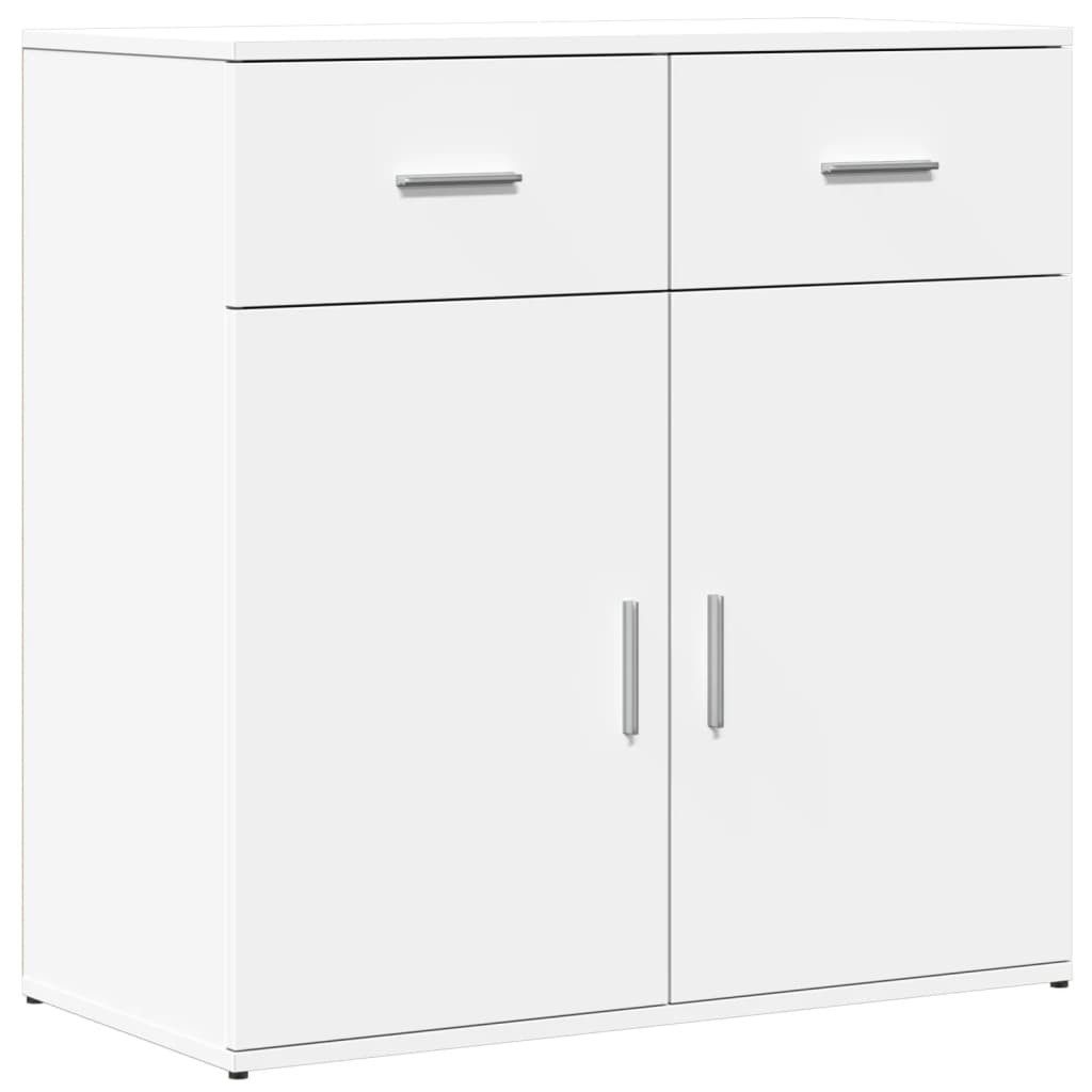 vidaXL Sideboard NA Kommode Sideboard Weiß 79x38x80 cm Spanplatte