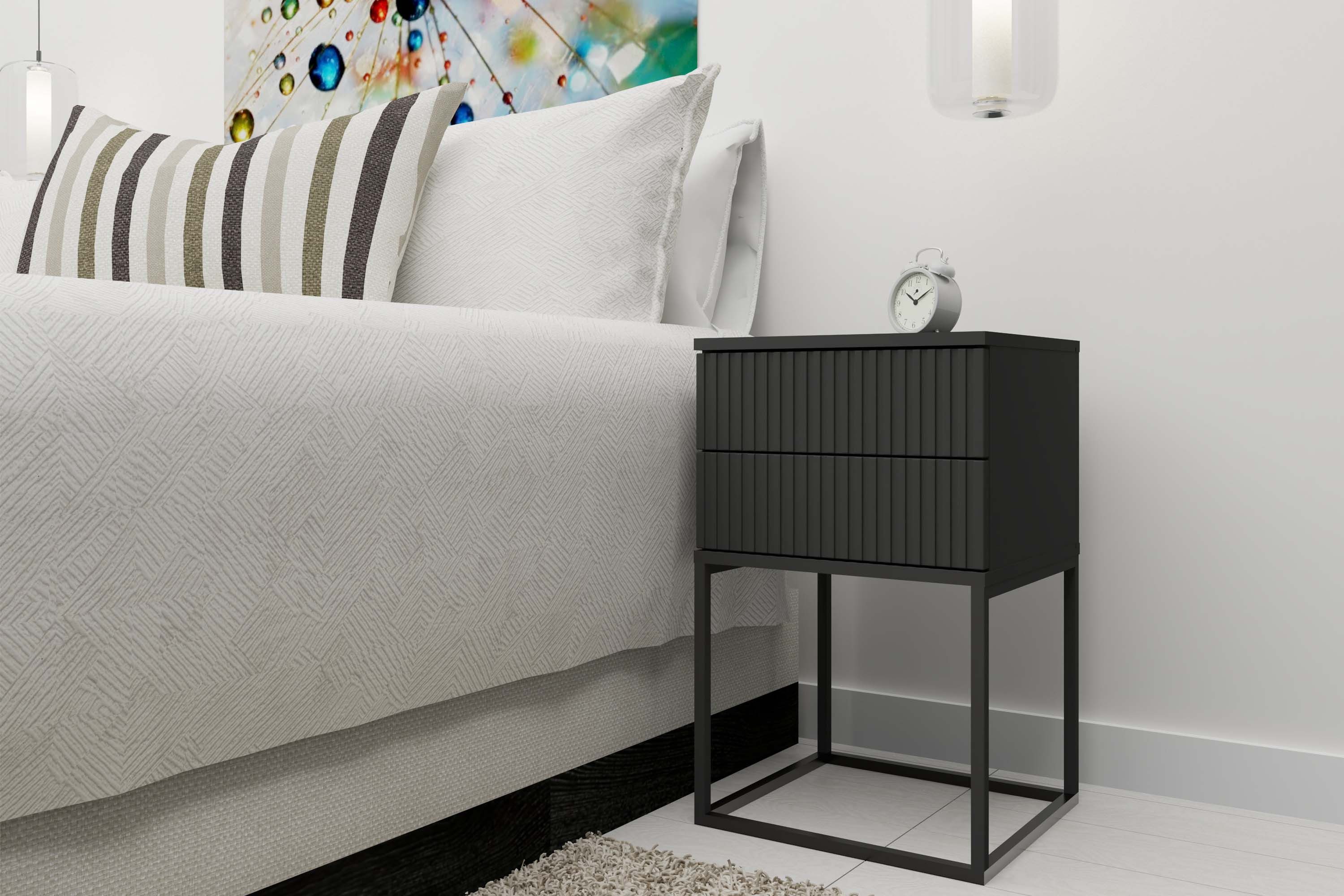 KONSIMO® Nachttisch RECTUS Nachtschrank, Modern, hergestellt in der EU, mit günstig online kaufen