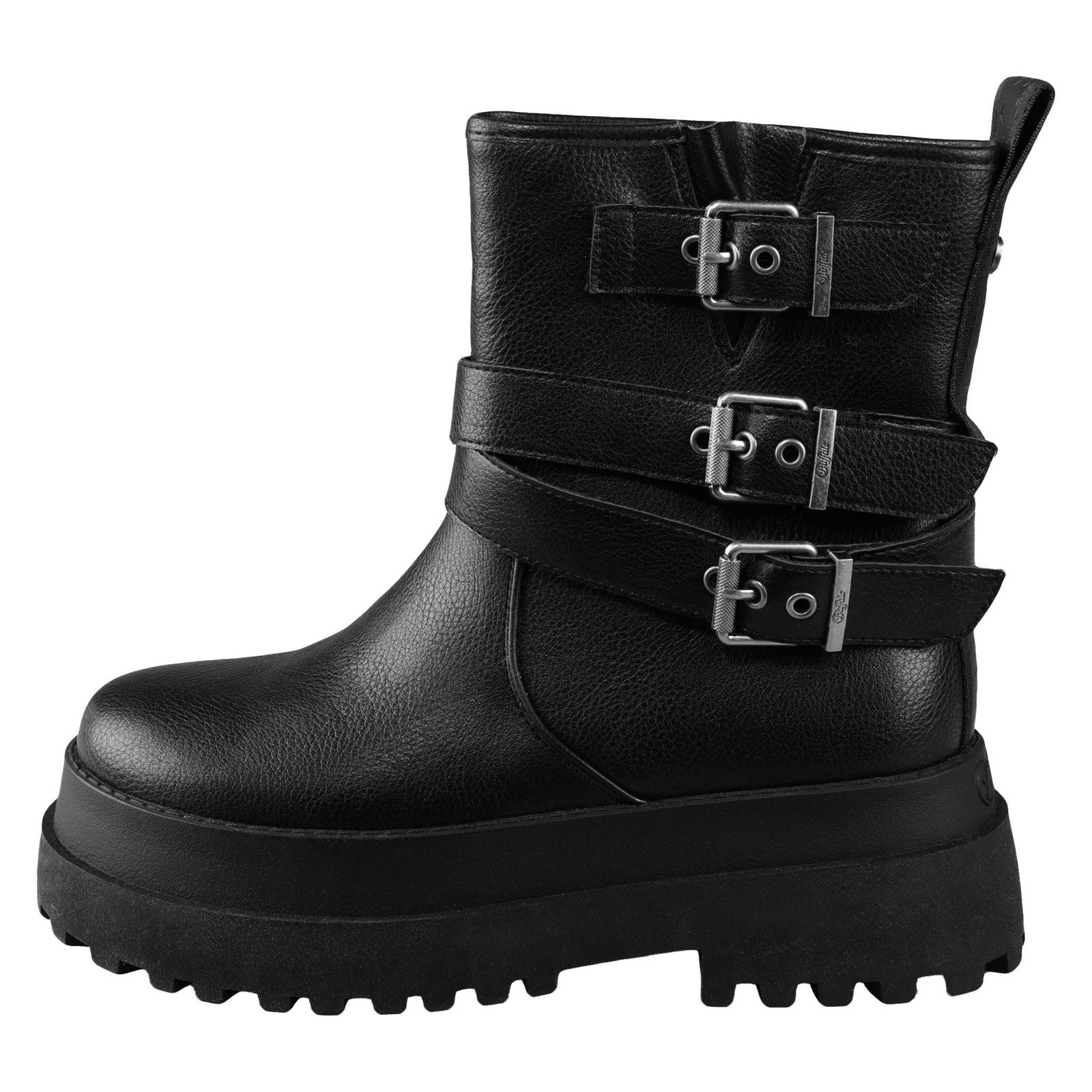 Buffalo Pluto Farmer Biker Stiefelette mit Plateauabsatz