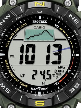 CASIO Quarzuhr Casio PRG-340-3ER Pro Trek Radio Solar 53mm 10ATM