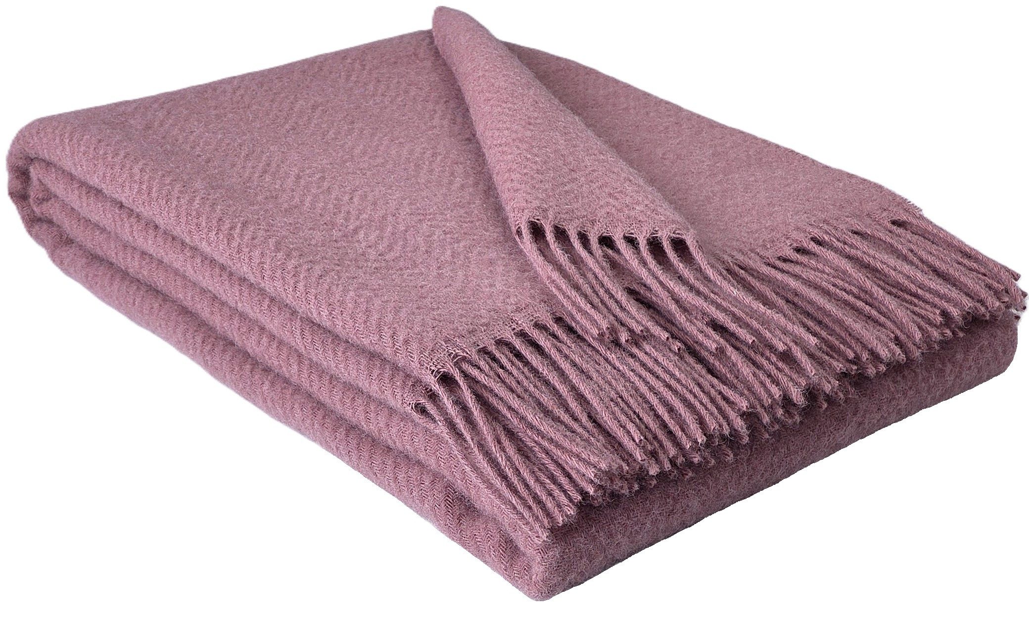 Wolldecke "TIROL M" 100 % Wolle, 140 x 200 cm in versch. Farben, STTS