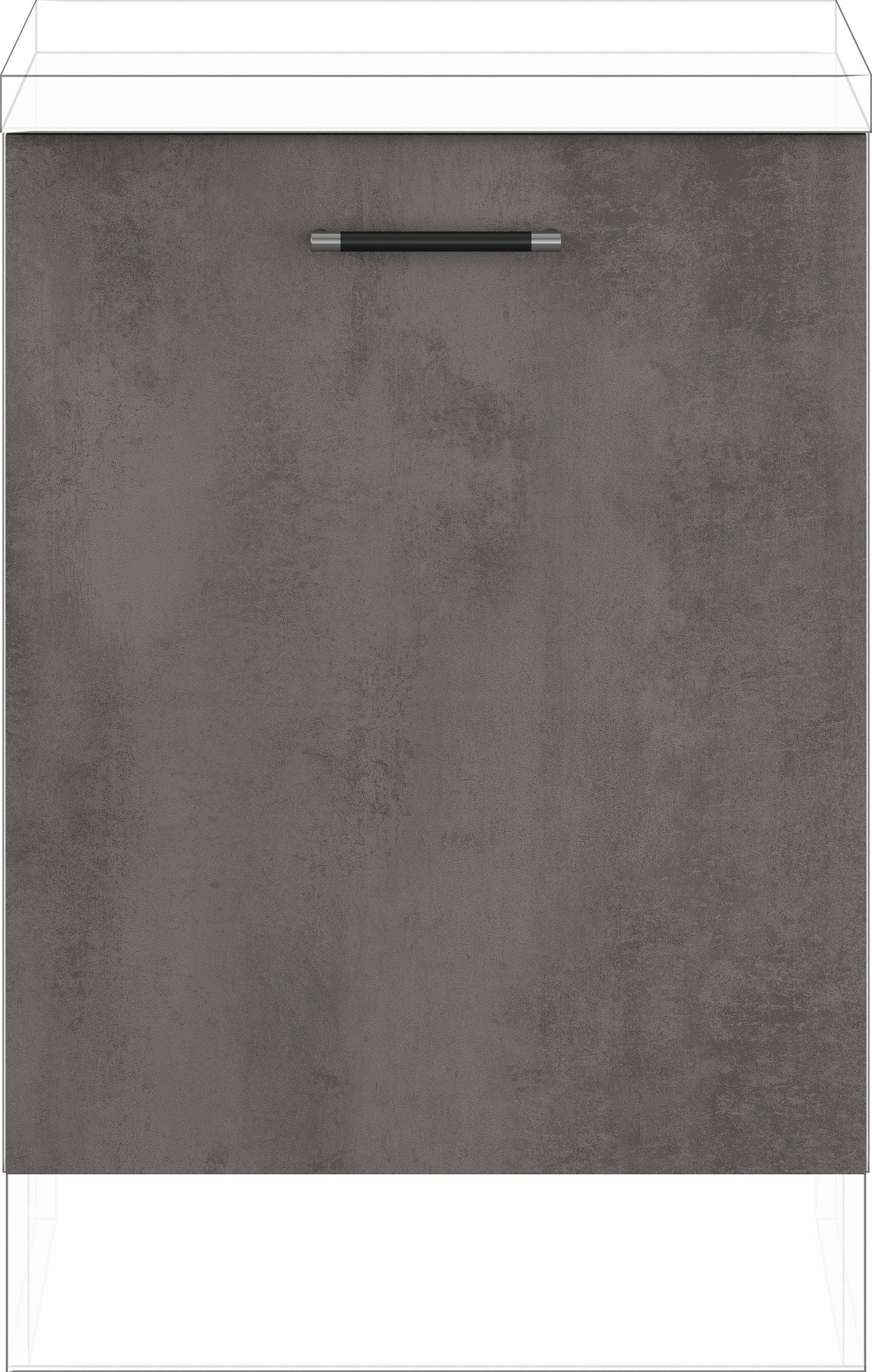 IMPULS KÜCHEN Türfront "Prag und Valencia", Breite/Höhe: 60/71,7 cm, für einen vollintegrierten Geschirrspüler