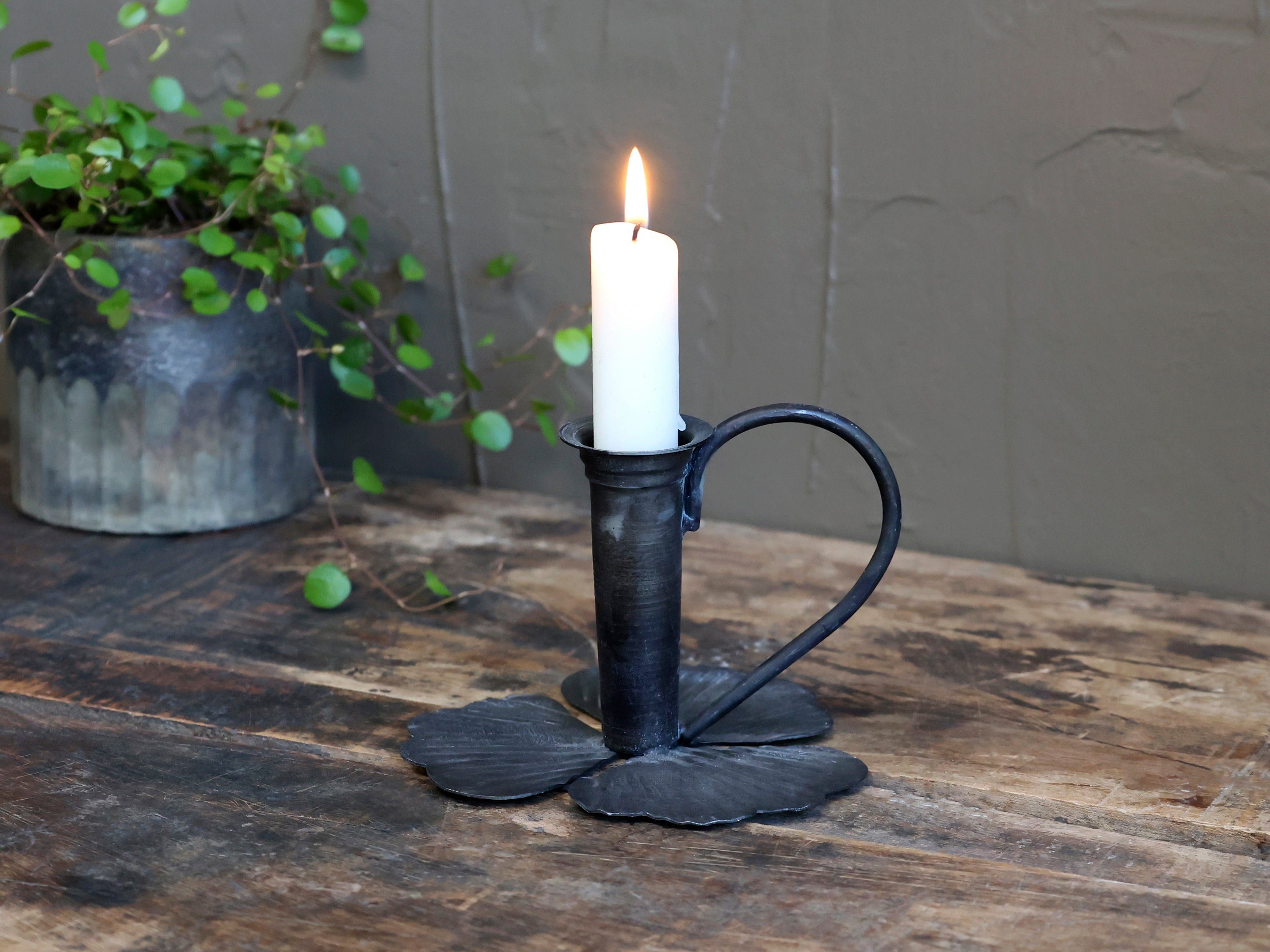 Chic Antique Kerzenhalter Chic Antique Kerzenständer Kerzenhalter mit Henkel Kammerleuchter