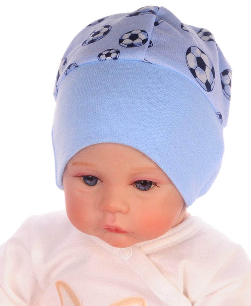 Erstlingsmütze Baby Mütze Haube Mützchen für Neugeborene neutral bunt