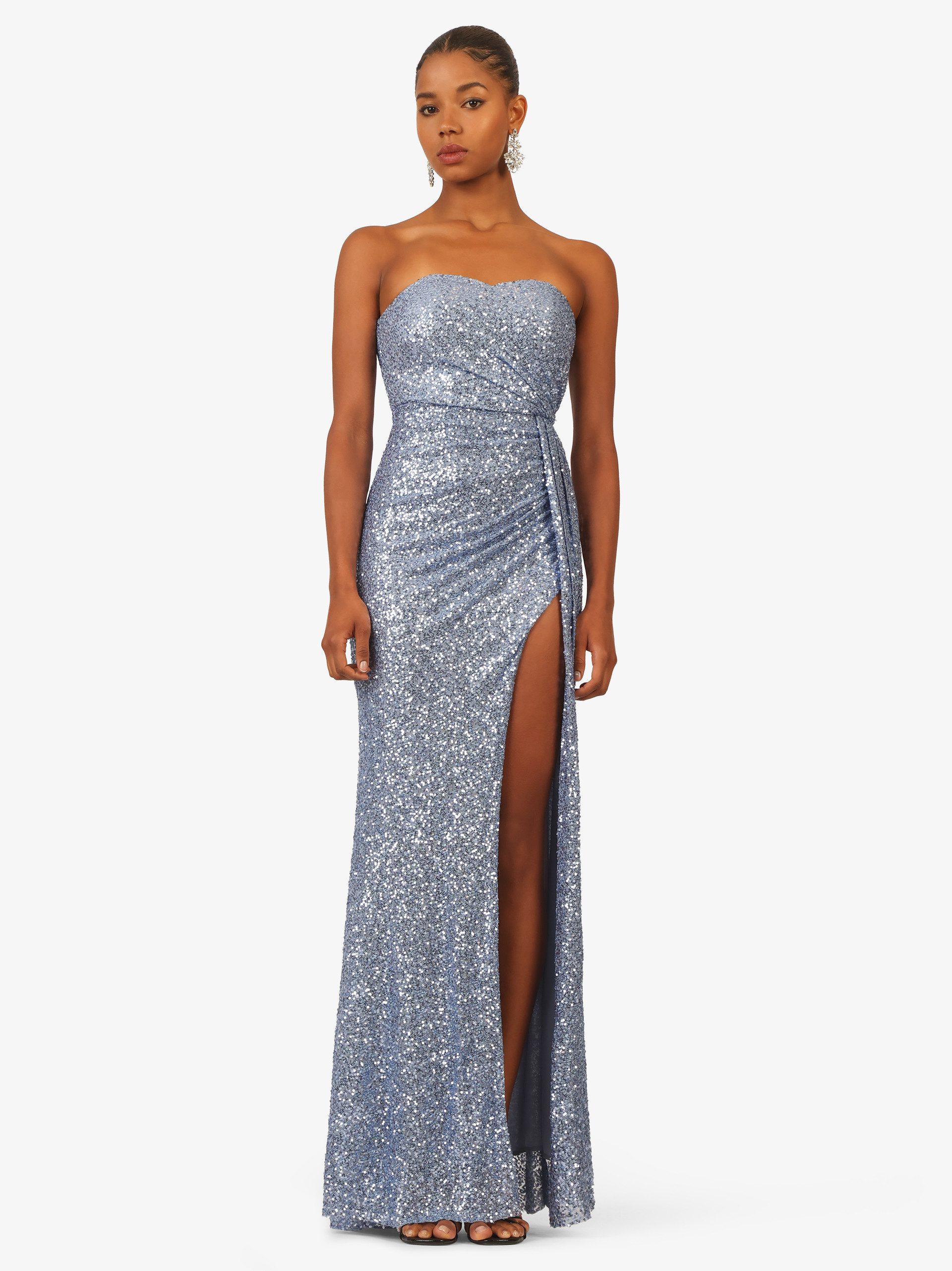 Kraimod Abendkleid mit Schnürung und Beinschlitz günstig online kaufen