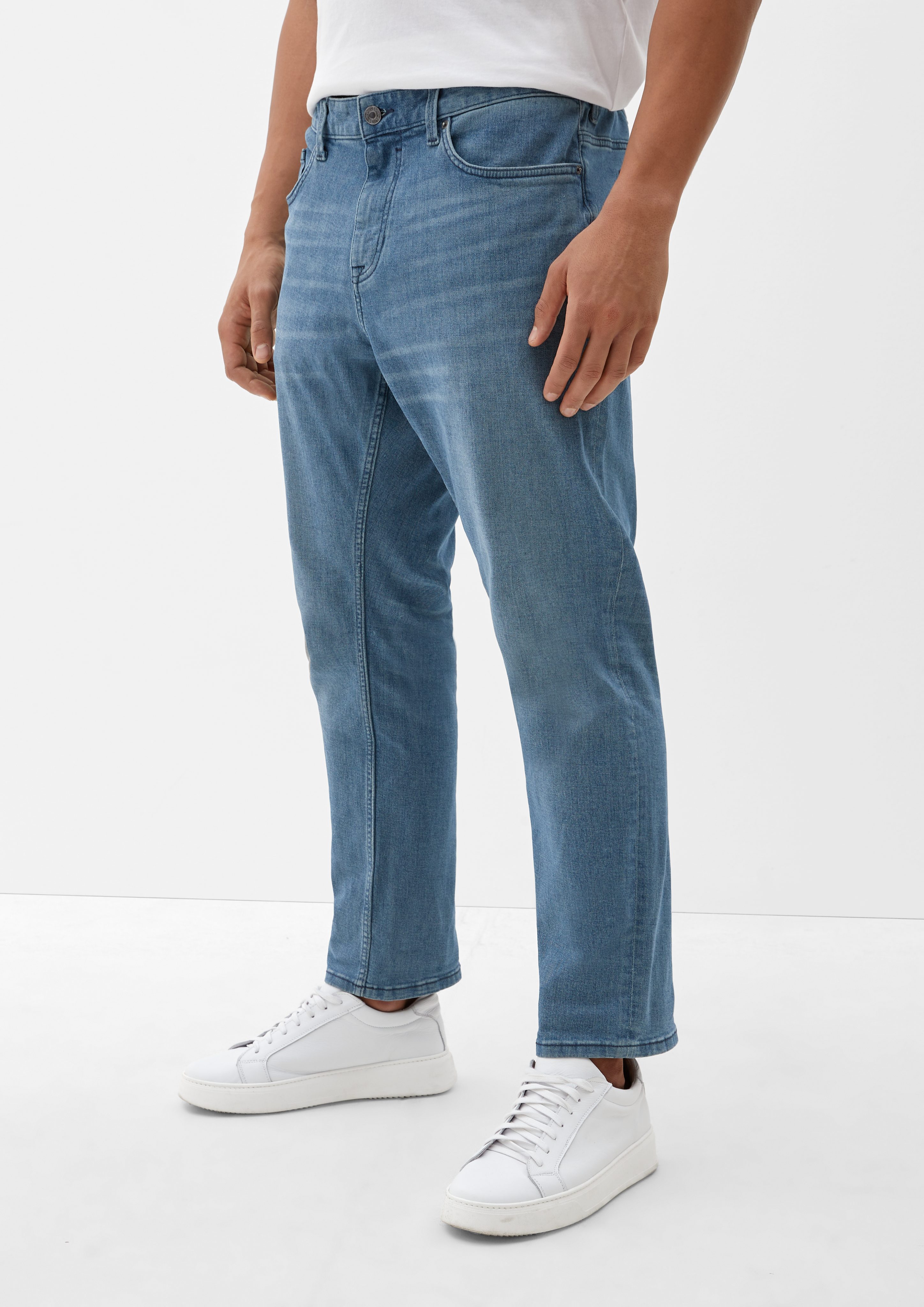 Destroyes Casby Leg Straight Relaxed Mid hellblau / / Rise s.Oliver Fit Jeans Stoffhose /