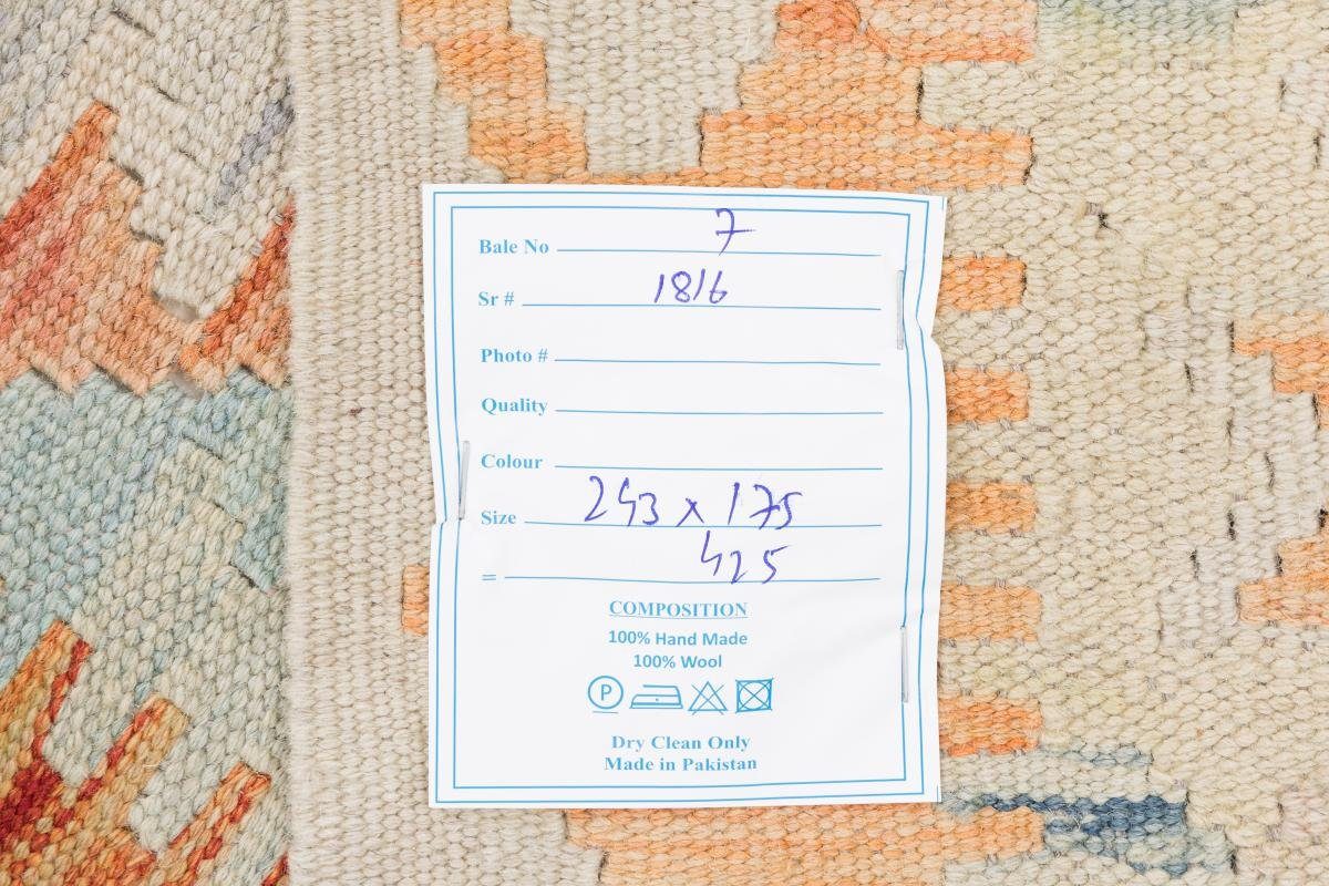 175x243 Orientteppich, Kelim Handgewebter 3 mm Afghan Nain Trading, rechteckig, Orientteppich Höhe: