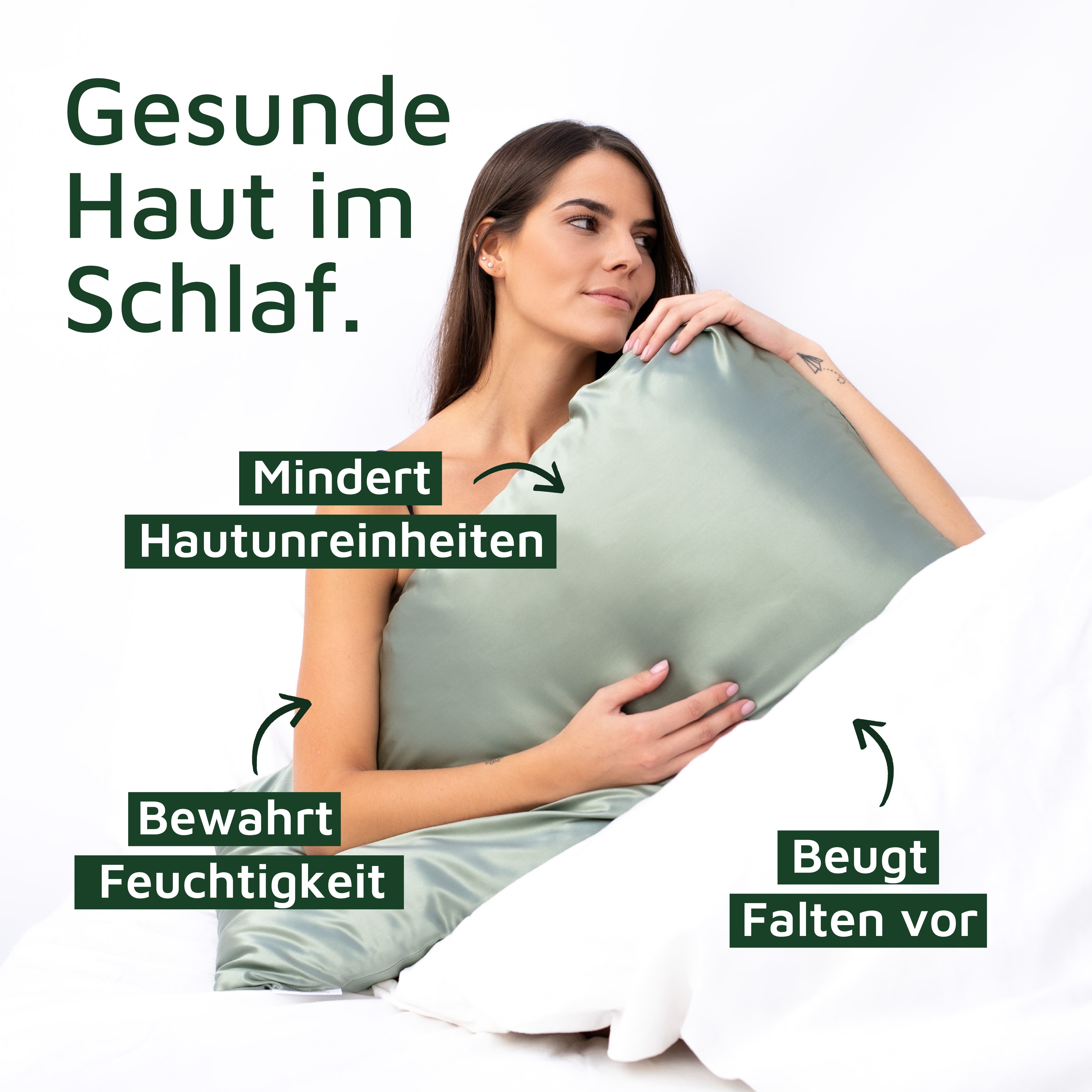 bene-sleep. Kissenbezug bene-sleep® Seidenbezug – kühlend, faltenreduzierend – reine Seide, Reine 22 Momme Naturseide, Höchste Güteklasse 6A