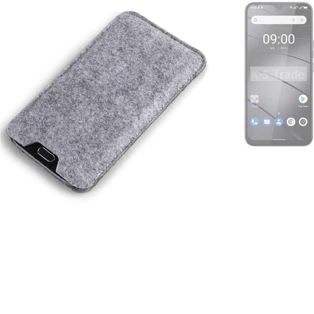 K-S-Trade Handyhülle für Gigaset GS5, Filz Handyhülle Schutzhülle Filztasche Filz Tasche Case Sleeve