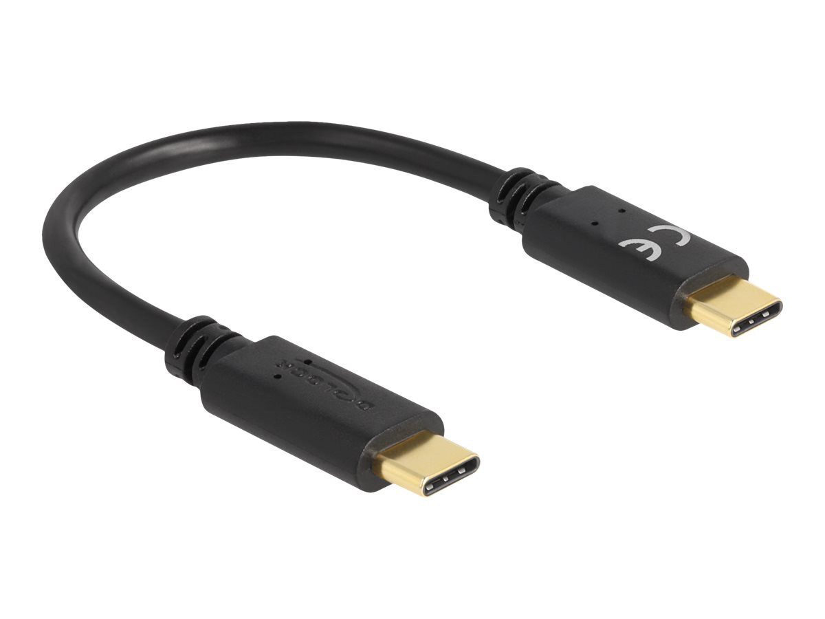 DELOCK 85356 USB Kabel 0,015 m USB C Schwarz (85356) USB-Kabel