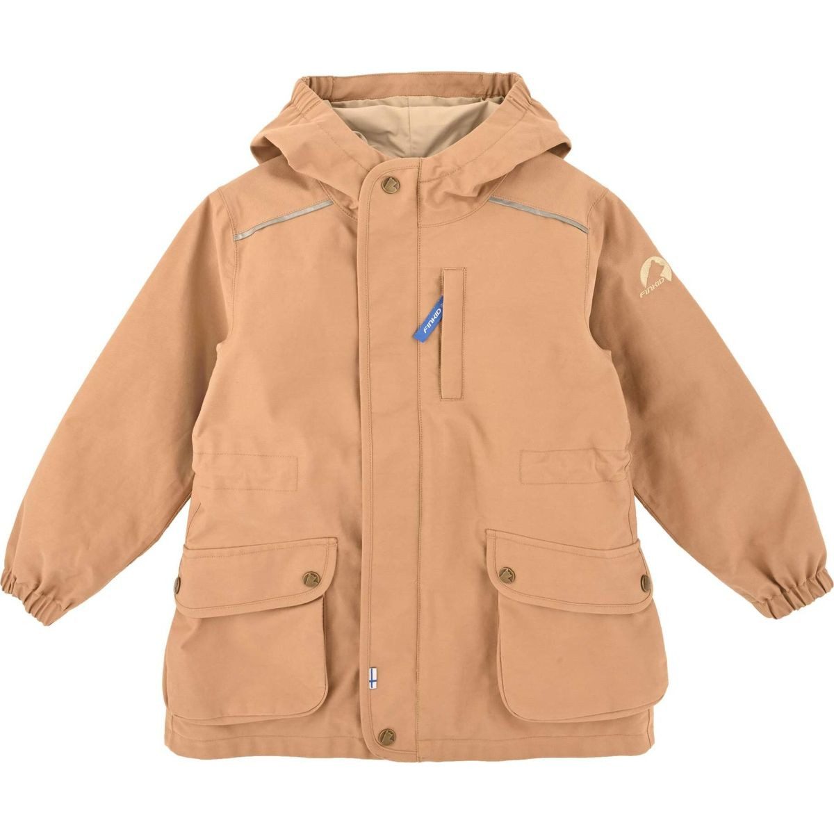 Finkid Hardshelljacke Tuulikki Sport Vielseitiger, wasserfester Anorak für Kinder mit Zip-in-Funktion
