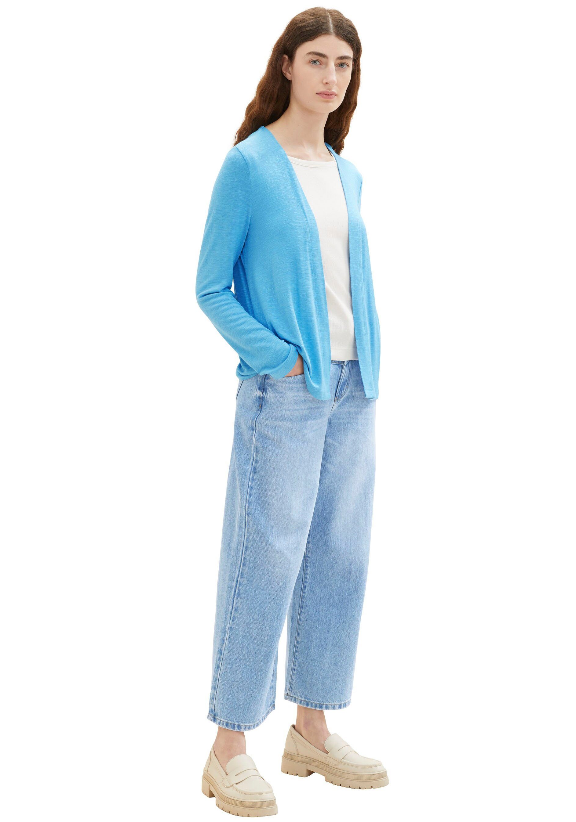 blue mit soft cloud Cardigan TAILOR TOM Streifenmuster