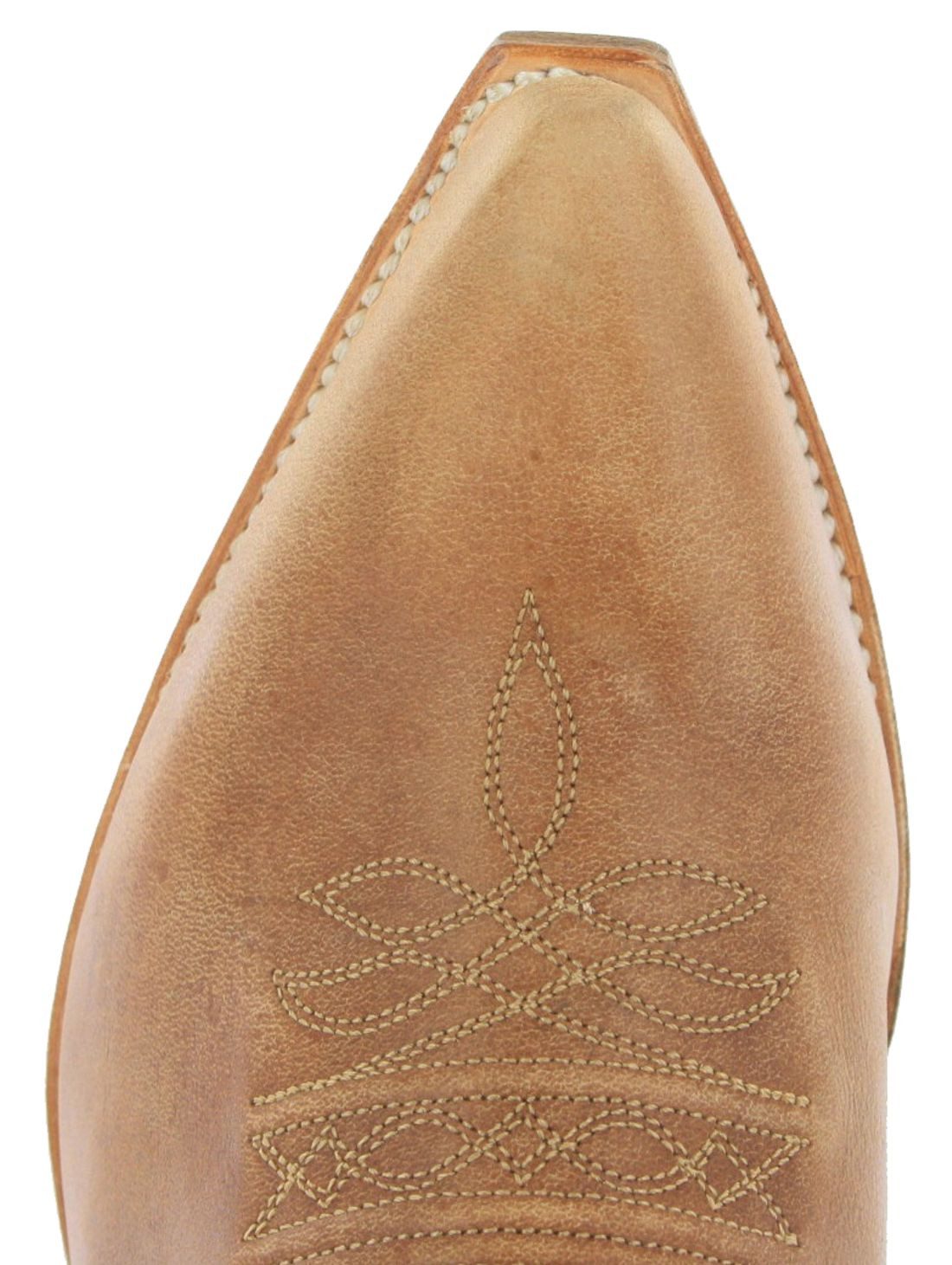 Sendra Boots 2073 Pico 023 Herren Westernstiefel Braun Cowboystiefel Rahmengenähter Herren Westernstiefel