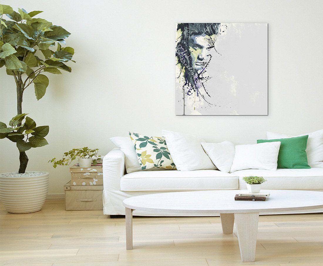 Sinus Art Leinwandbild Elvis Presley 60x60cm SA