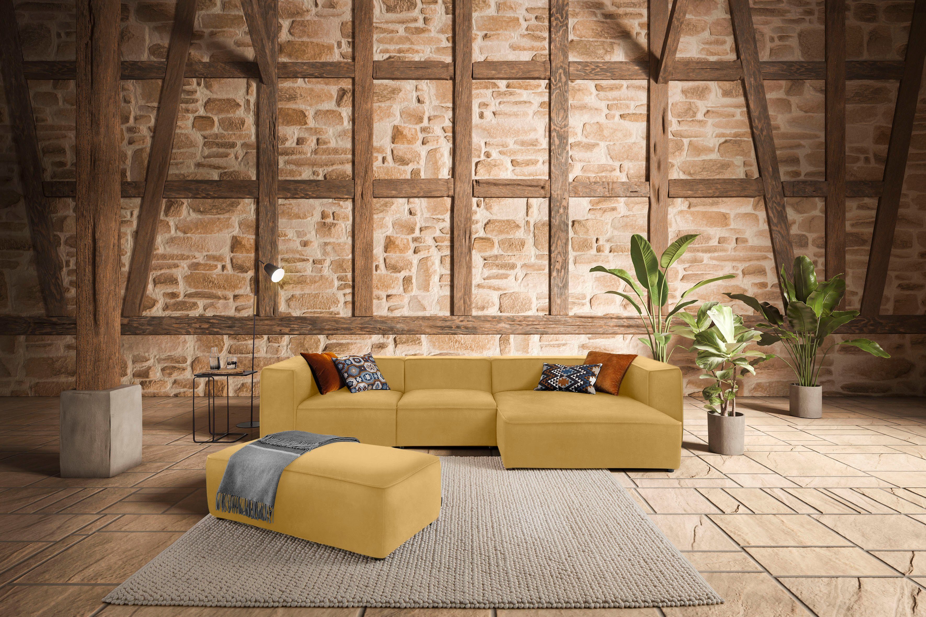W.SCHILLIG Hocker around-the-block, mit eleganter Biese günstig online kaufen