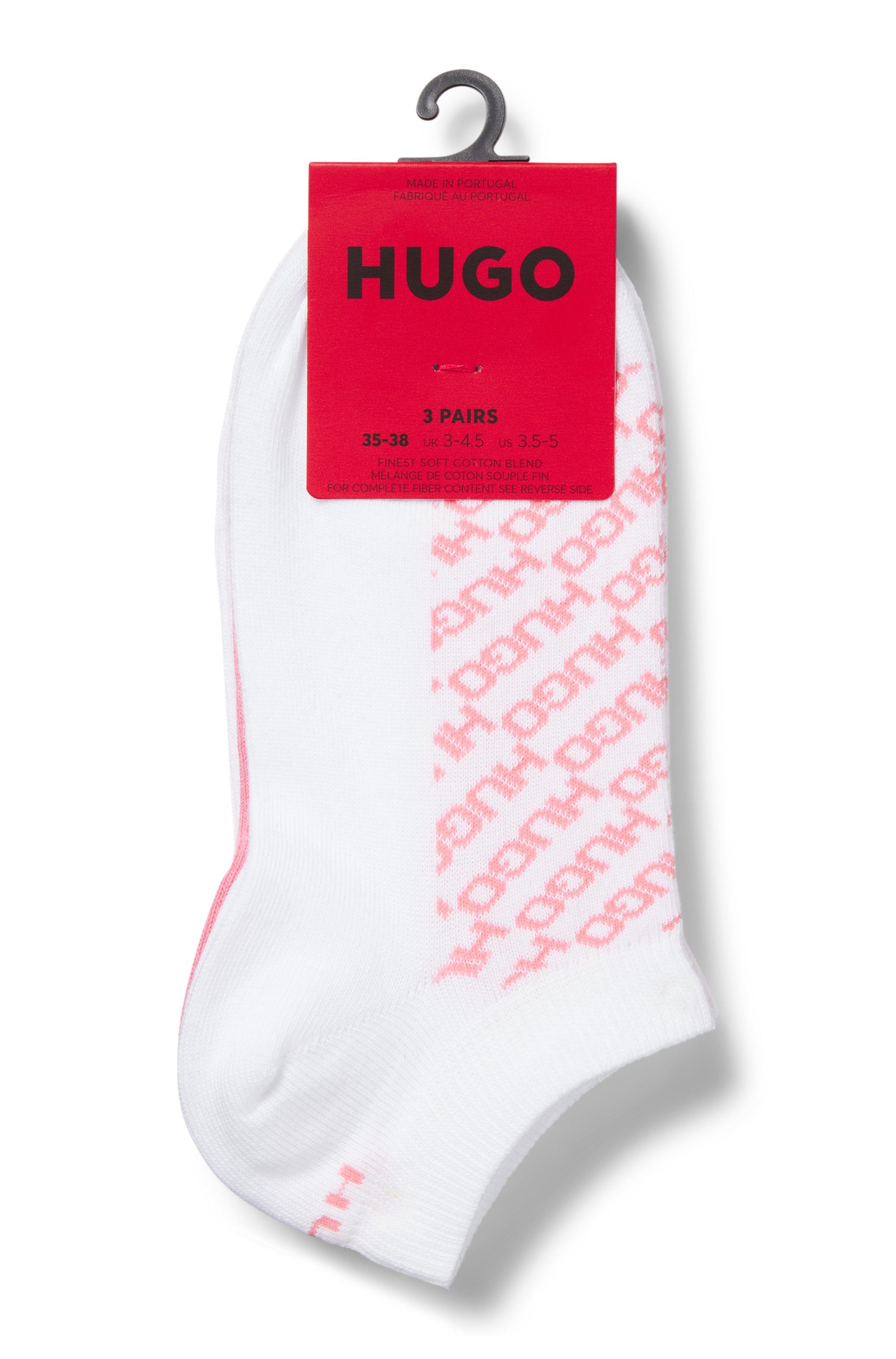 HUGO Sneakersocken 3P AS SLANTMONO CC W (3-Paar) mit Logo Details günstig online kaufen
