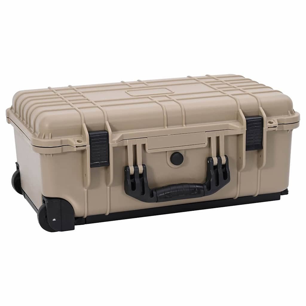 vidaXL Koffer Hartschalenkoffer Sand 56 x 35 x 23 cm Polypropylen und ABS