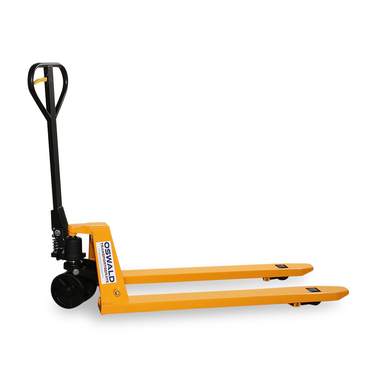 OSWALD Transport Equipment Pallet Truck HEU15 - 1500 kg - 1150 mm Fork Length - PU Wheels, (HEU15), easy operation and solid basic equipment