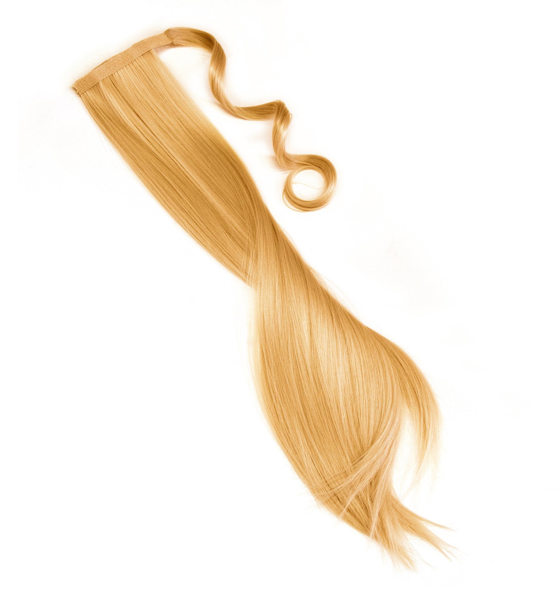 MyBeautyworld24 Haarclip Haarteil Zopf Pferdeschwanz glatt 60cm dunkelblond