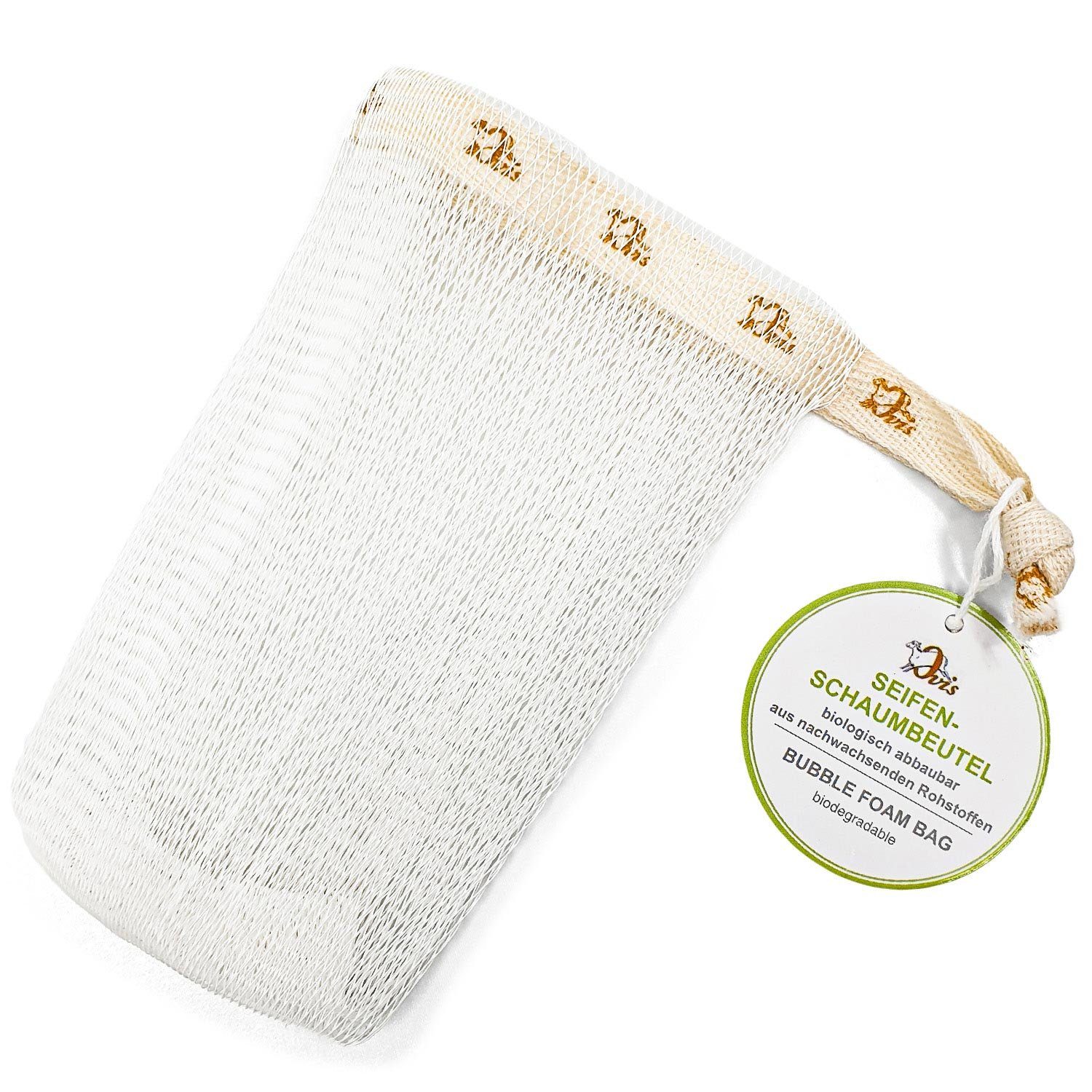 Ovis Feste Duschseife Schafmilchseife Naturseife "Zeder-Zitrone" aus Österreich, 2-tlg., + Seifensäckchen Naturprodukt