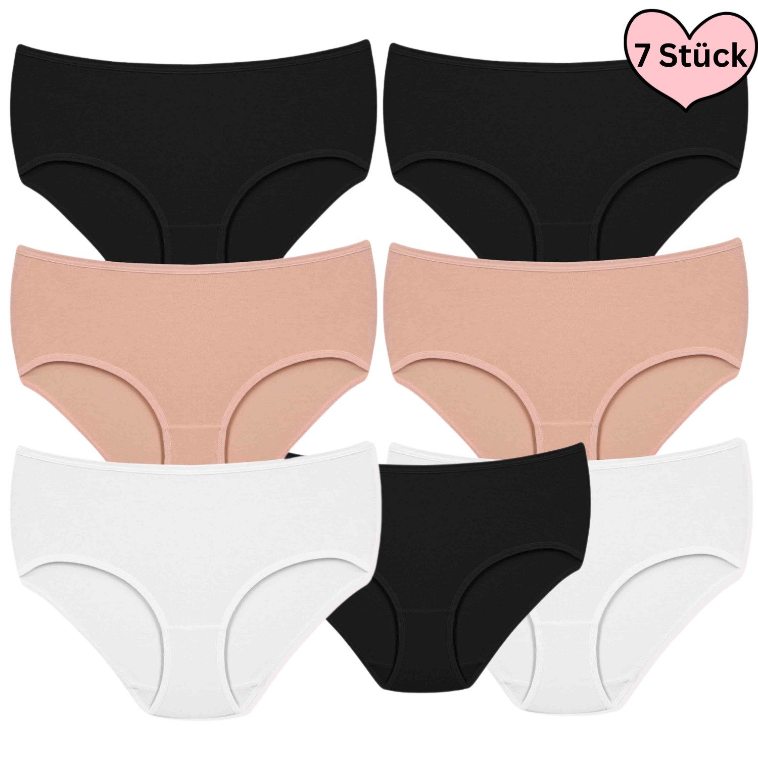 Dominant Taillenslip Damenunterwäsche bequem (7er-Set) aus günstig online kaufen
