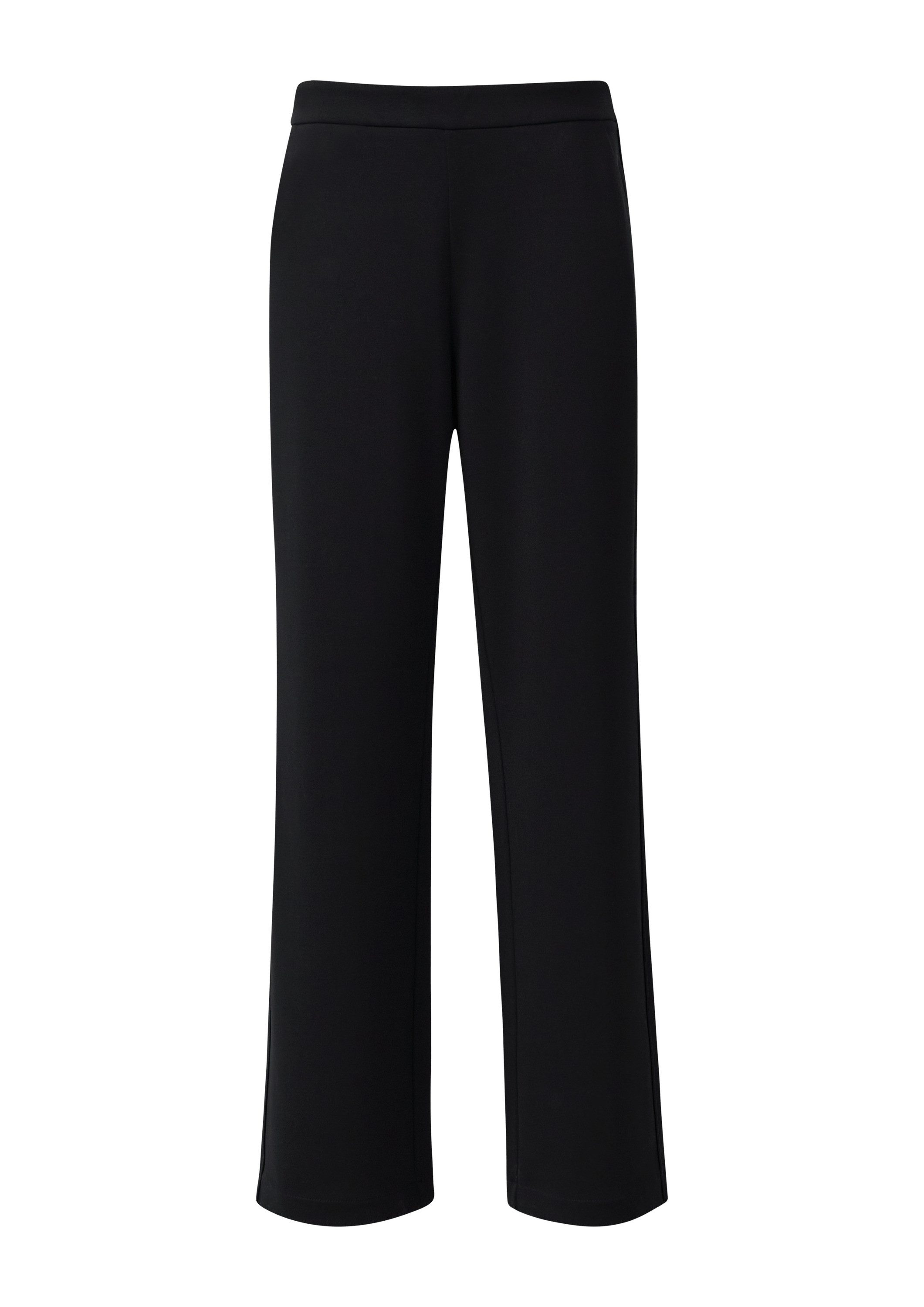 comma Chinos Hose Elegante Wide Leg-Hose aus Scuba-Stoff günstig online kaufen