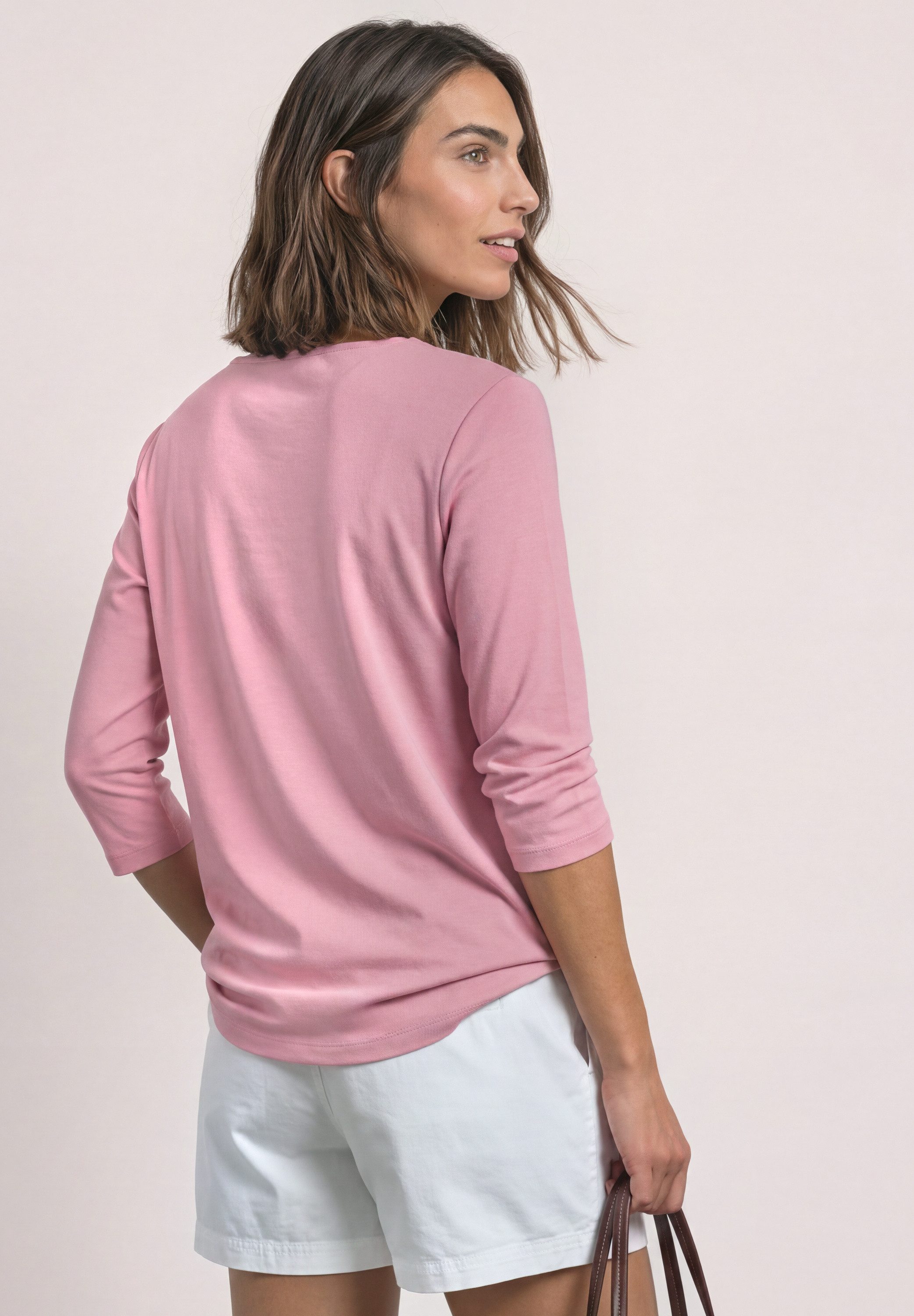 STREET ONE 3/4-Arm-Shirt mit U-Boot-Ausschnitt
