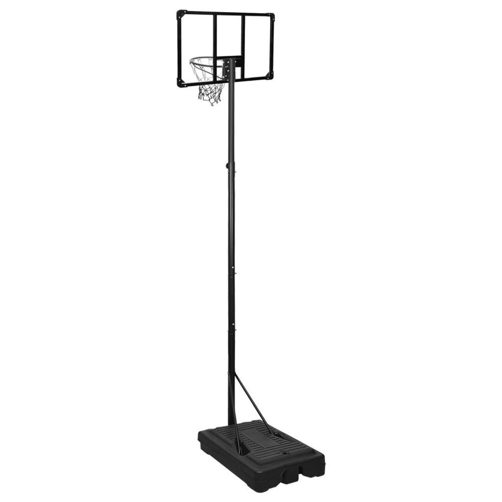 vidaXL Basketballkorb Basketballständer Transparent 280-350 Polycarbonat cm