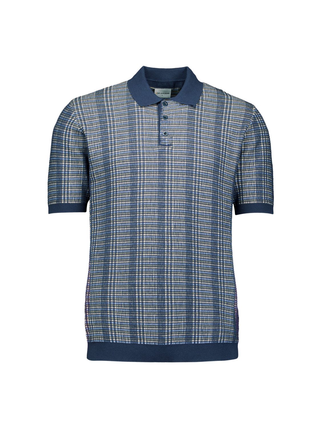 NO EXCESS Poloshirt Pullover Short Sleeve Polo Multi Co