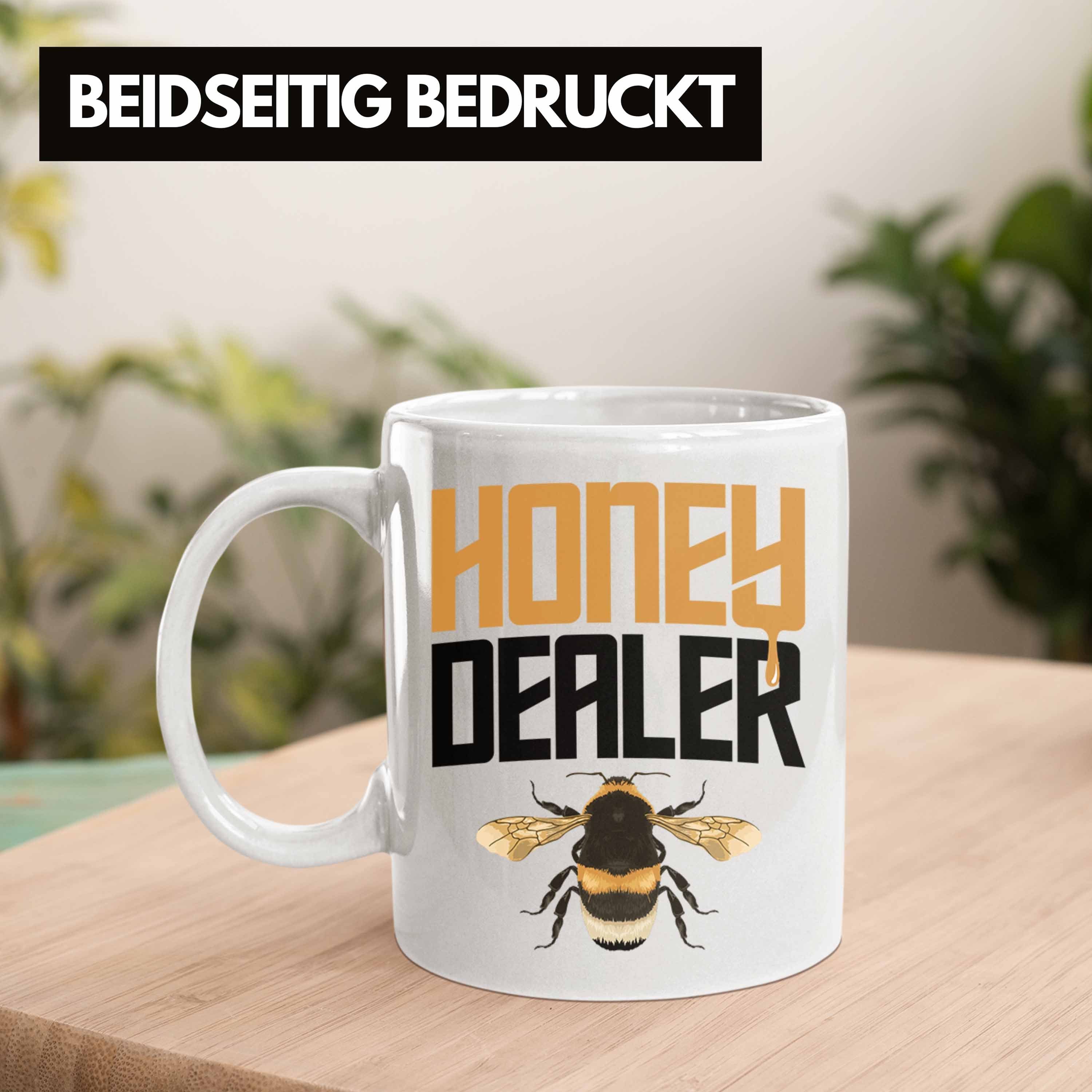 Kaffeetasse Bienen Trendation Zuebhör Imker Geschenk Bienenzucht Geschenkideen Trendation - Dealer Tasse Bienenzüchter Weiss Tasse Honig