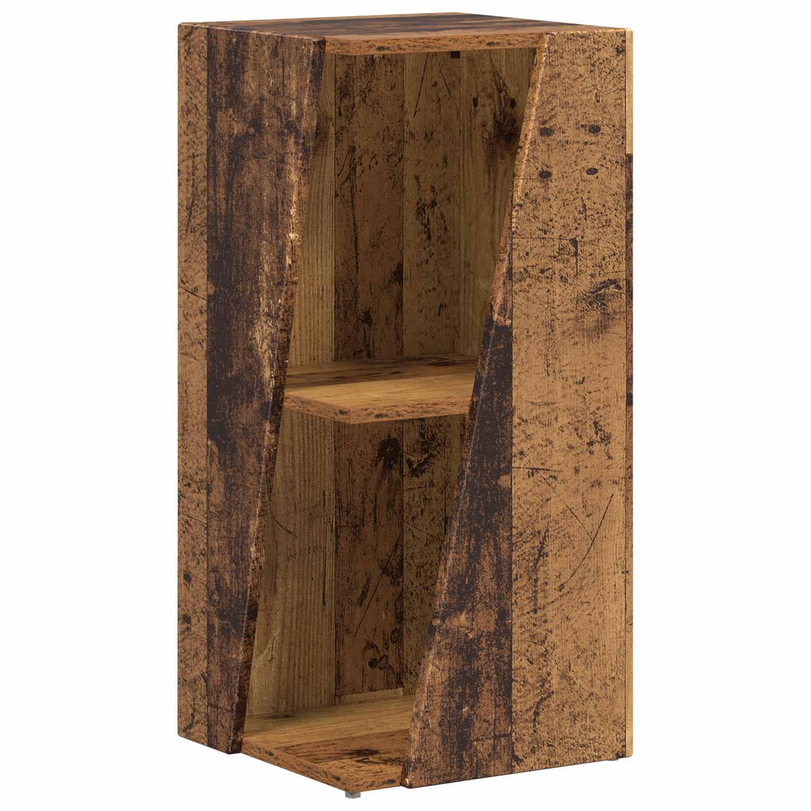 vidaXL Bücherregal Seitenregal Altholz 33 x 32 x 70,5 cm Holzwerkstoff, 1-tlg.