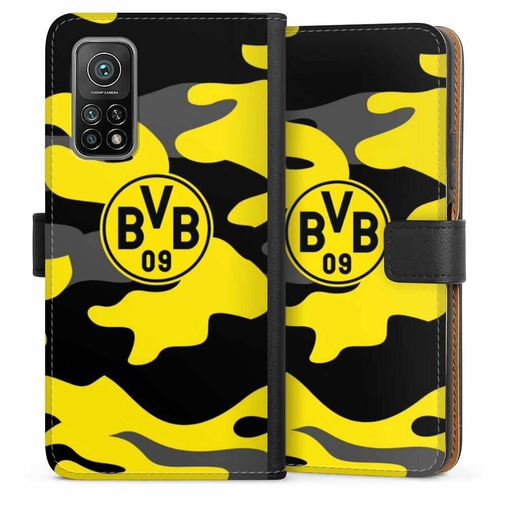 DeinDesign Handyhülle BVB Borussia Dortmund Fanartikel BVB Camo, Xiaomi Mi 10T Pro 5G Hülle Handy Flip Case Wallet Cover