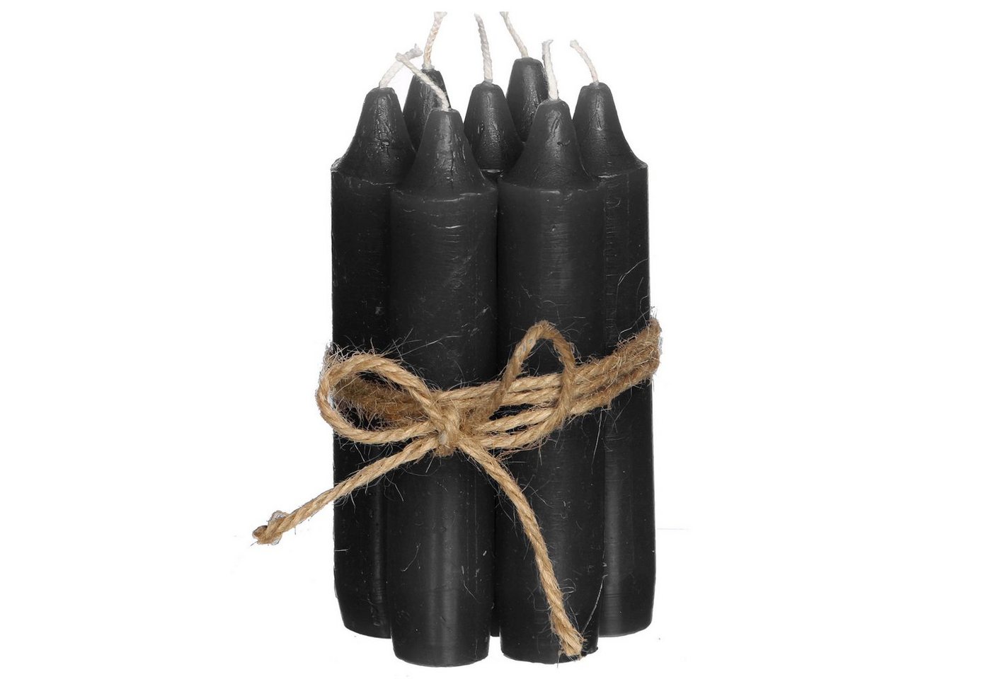 Annastore Spitzkerze 7-tlg. Set Kerzen H 11 cm - Stabkerzen für Flaschen und Vasen
