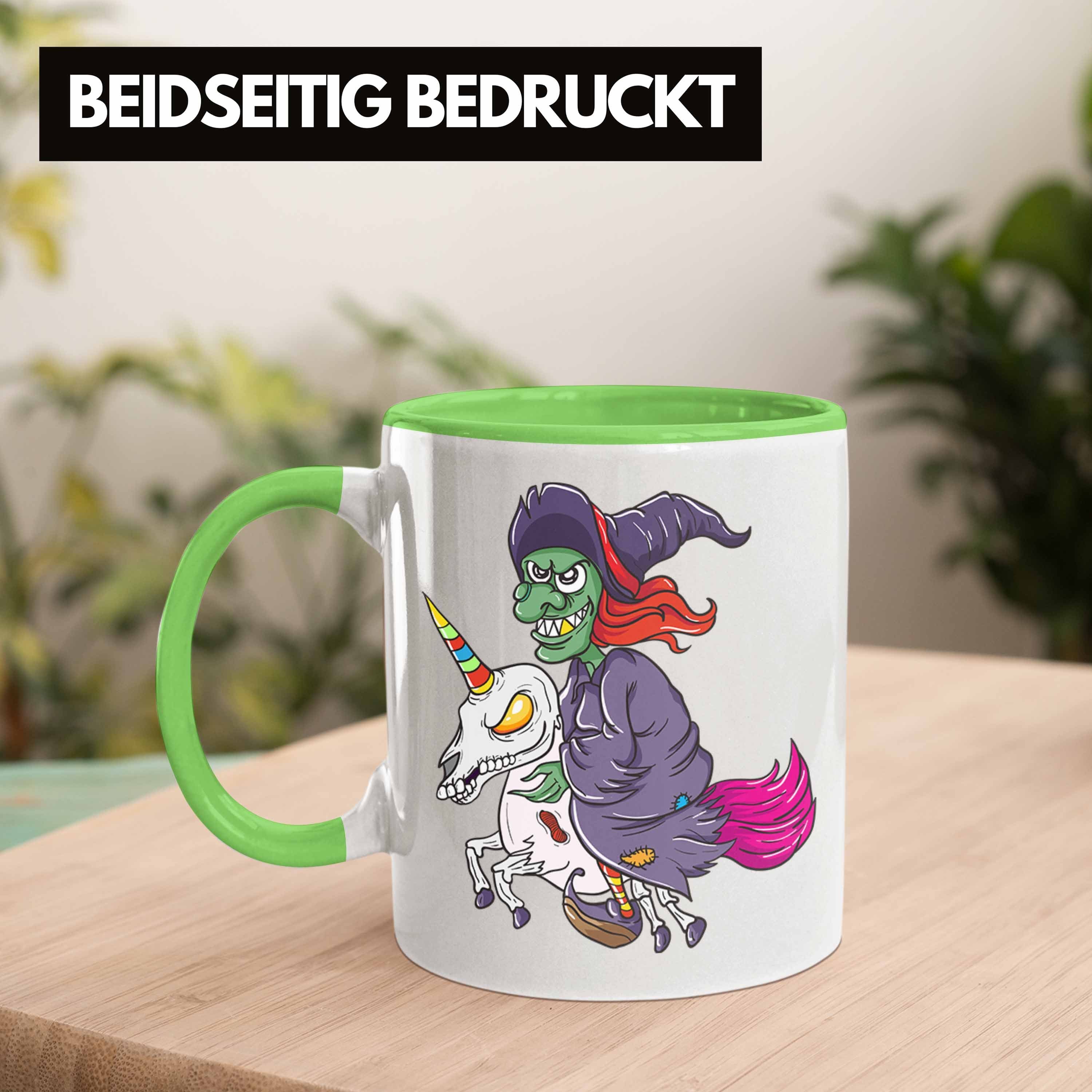 Halloween Becher Skelet Kürbis Tasse Dekoration Trendation Dabbing Tasse Grün