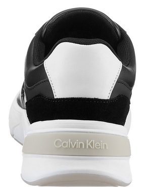 Calvin Klein ELEVATED RUNNER - MONO MIX Wedgesneaker mit Kontrastbesatz an der Ferse, Freizeitschuh, Halbschuh, Schnürschuh