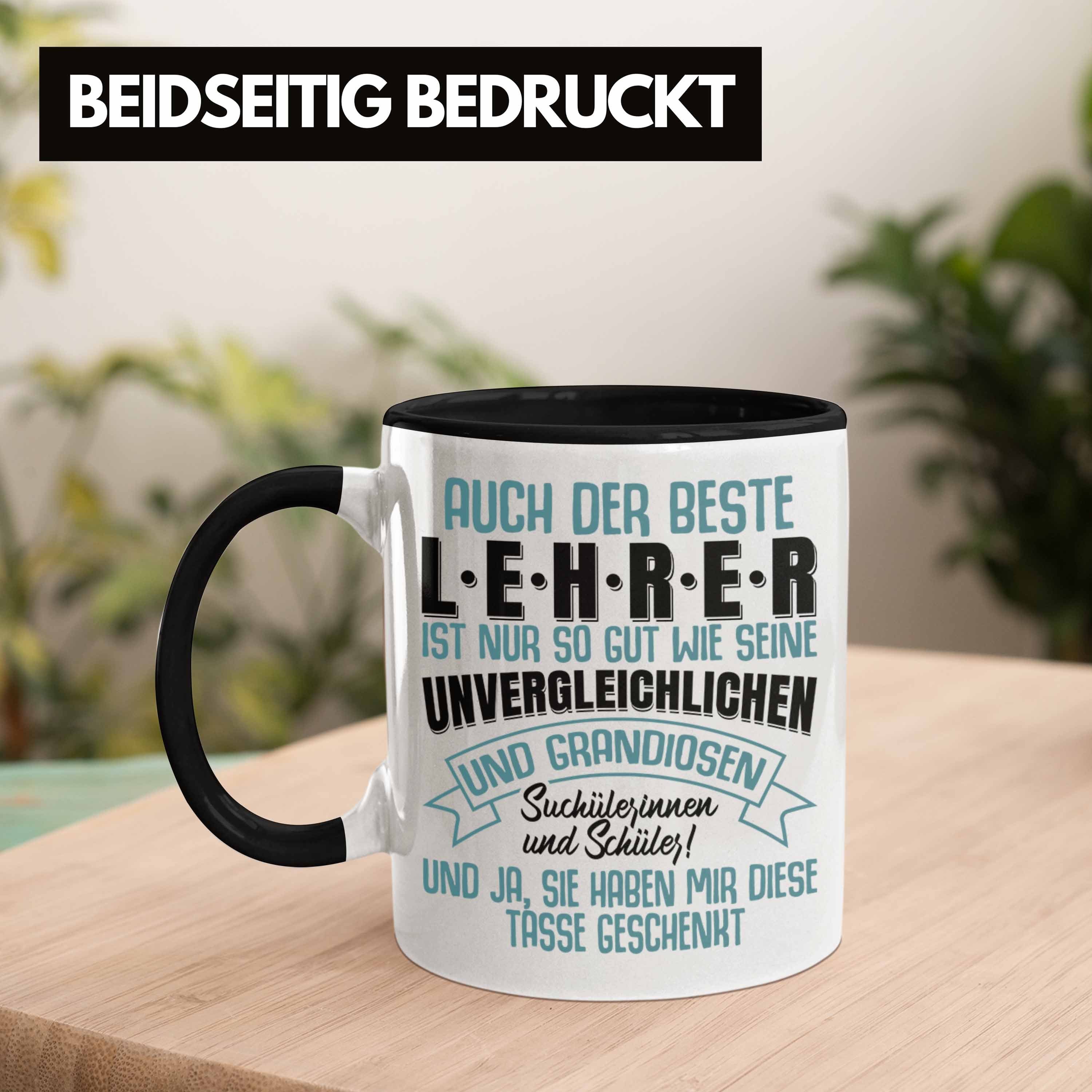 Abi Geschenkidee für Geschenk Trendation Abitur Tasse Lehrer Abschiedsgeschenk Abschied Lehrer Schwarz - Trendation Tasse