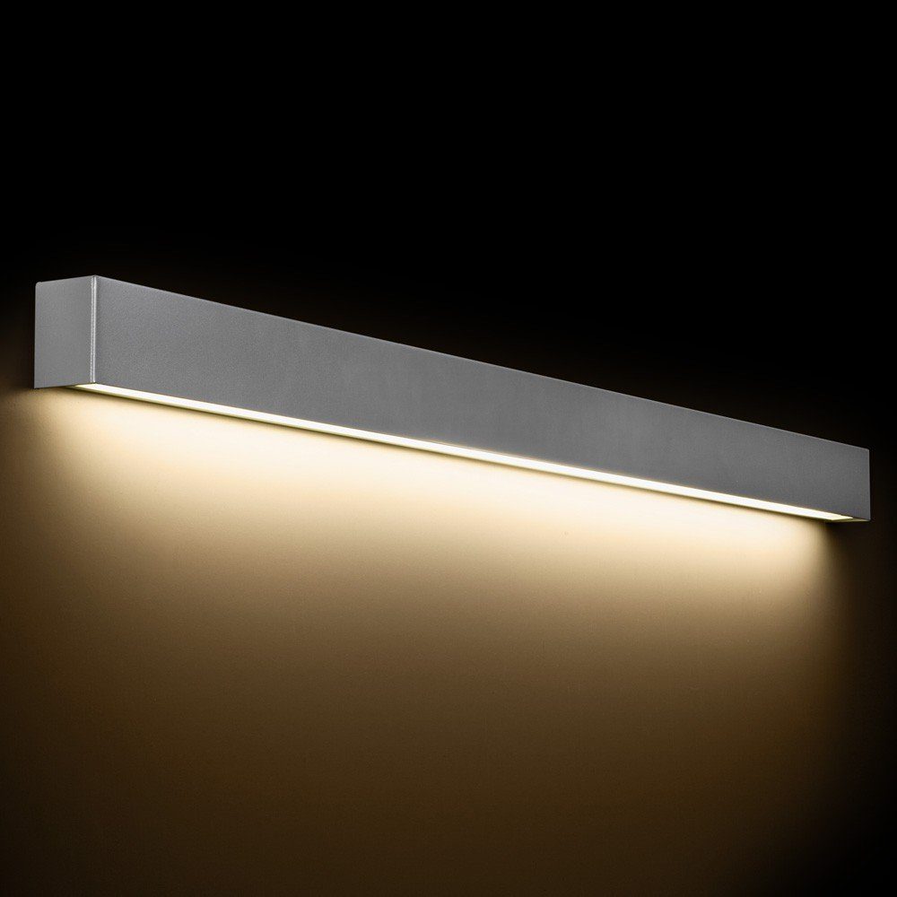 Warmweiß Licht-Trend edle Silber LED-Spiegelleuchte Wall Silber, Wandleuchte L