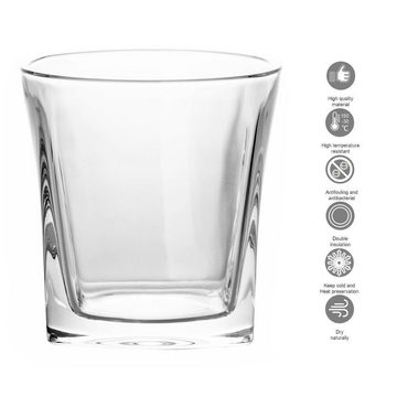 Intirilife Whiskyglas, Glas, Old Fashioned Whiskey Kristallglas