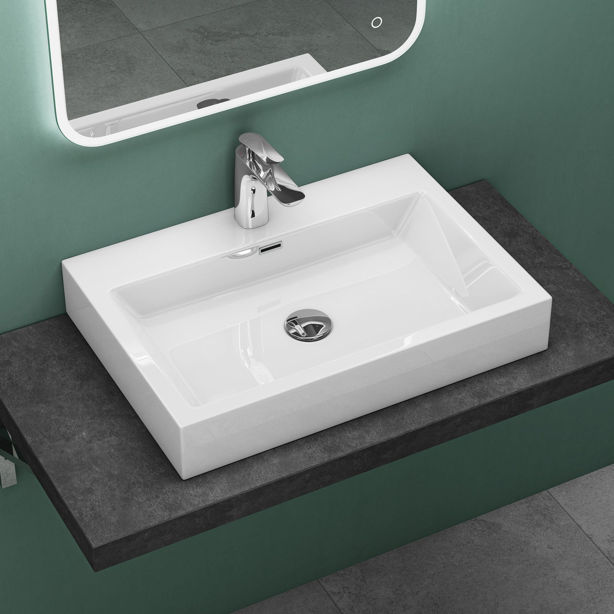 Mai & Mai Waschbecken Aufsatzwaschbecken mineralguss günstig online kaufen