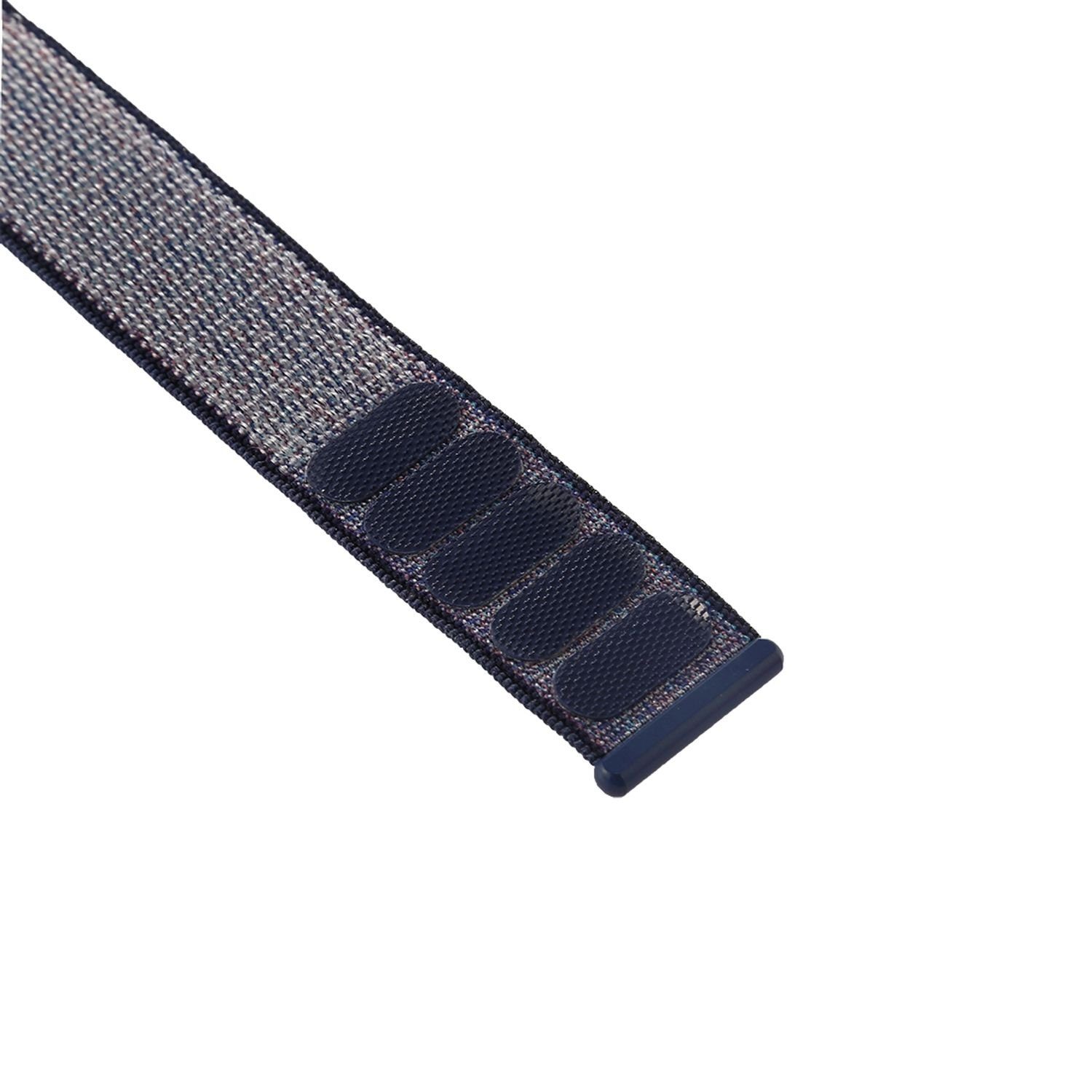 König Design Smartwatch-Armband 38 mm mm / Band Navy Nylon Arm 41 mm, Loop 40 / Sport Armband Blau