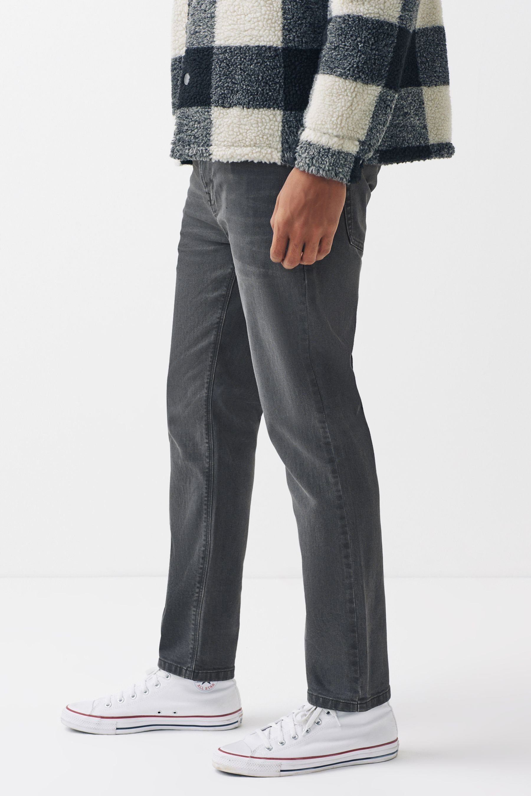 Grey Essential (1-tlg) Jeans Slim mit Slim-fit-Jeans Fit Next Stretch