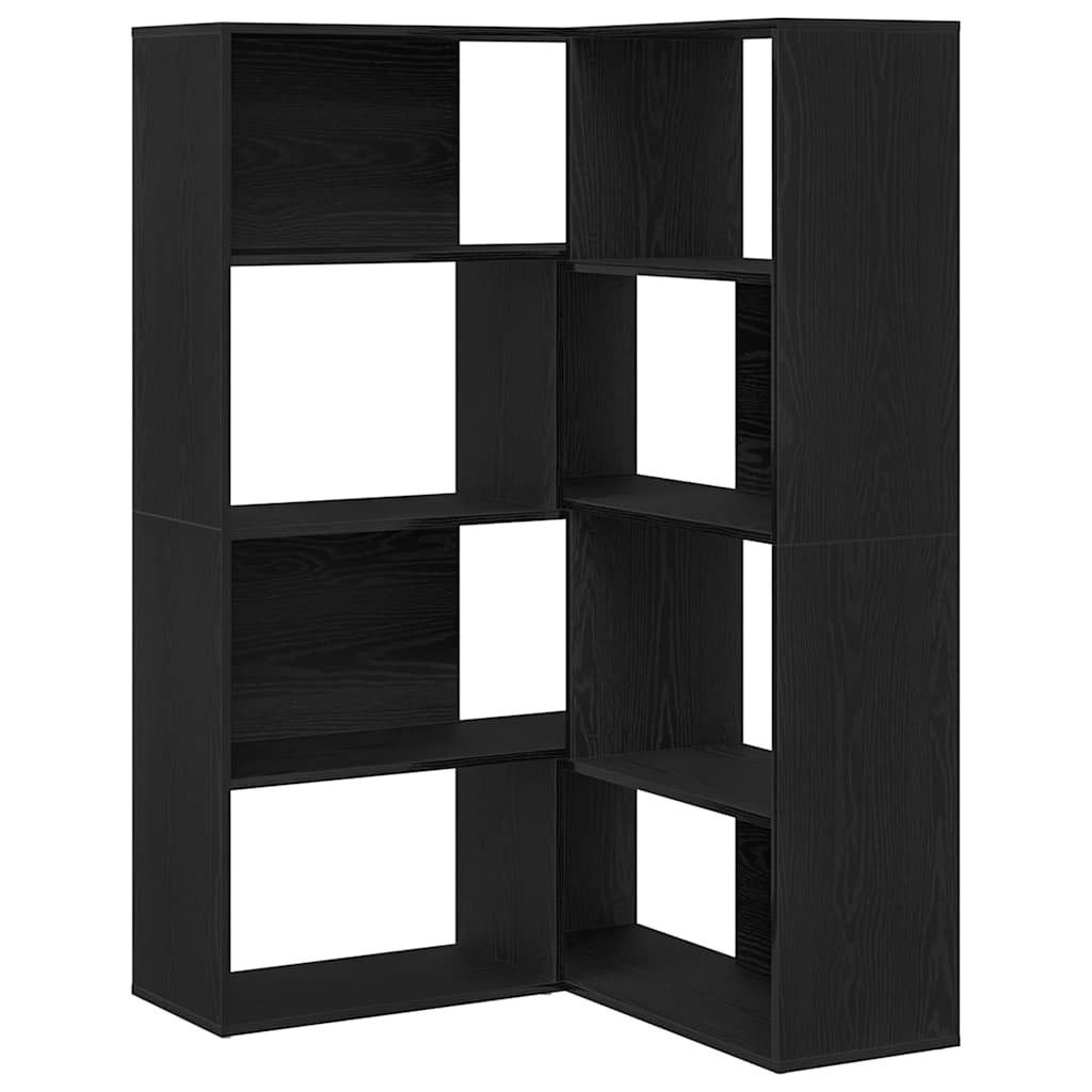 vidaXL Bücherregal Bücherregal Schwarze Eiche 140 x 30 x 140 cm Holzwerkstoff, 1-tlg.