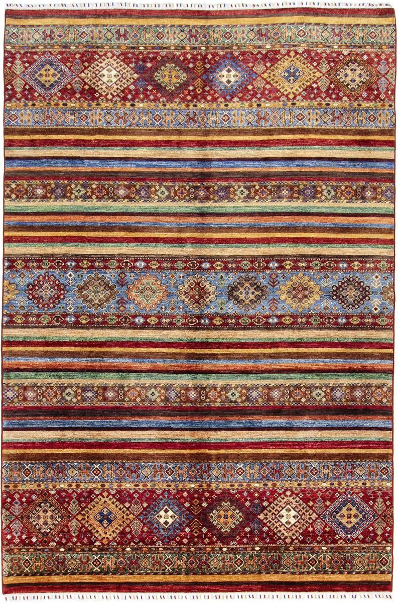 Orientteppich Arijana Shaal 206x308 Handgeknüpfter Orientteppich, Nain Trading, rechteckig, Höhe: 5 mm