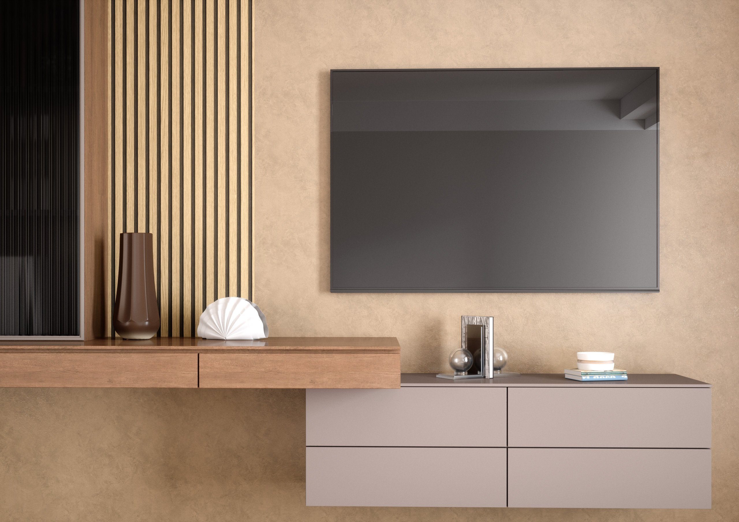 Newroom Vliestapete, Holzwand Lamellen - Lamellenwand günstig online kaufen