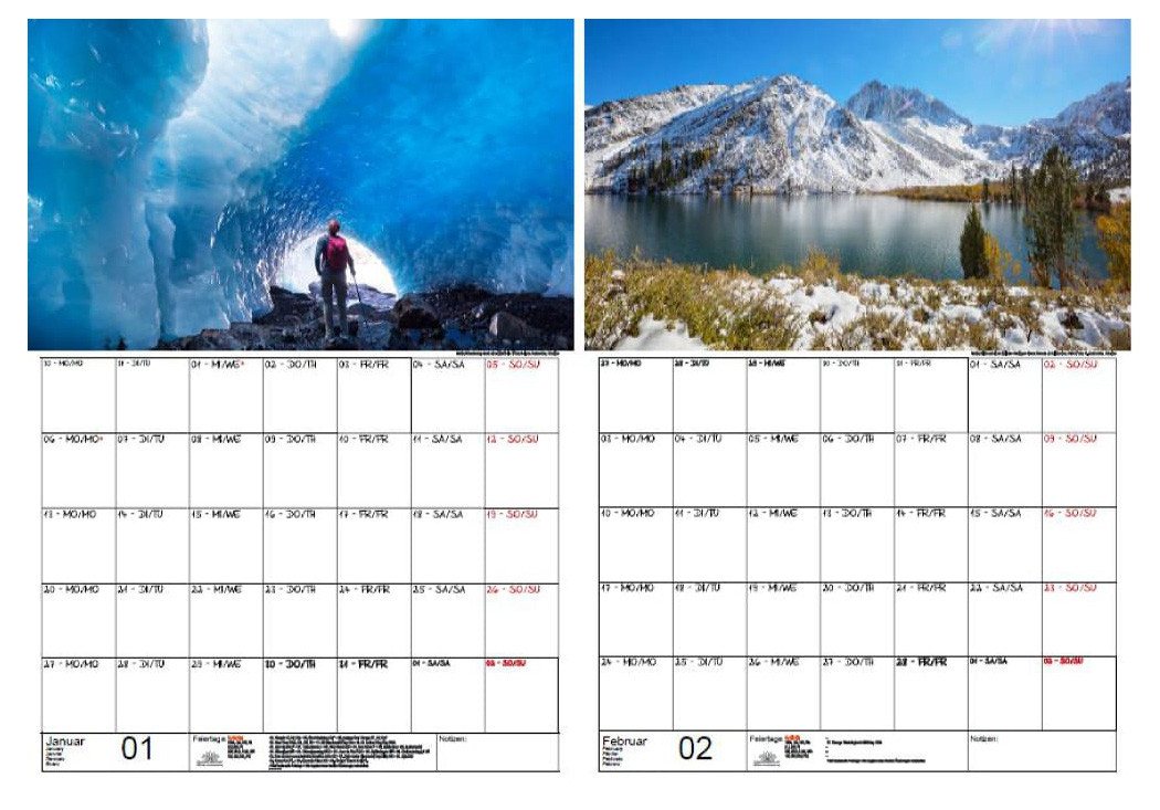 Thumbnail - Seelenzauber Wandkalender Wanderzauber Wand- Planer Kalender für 2025 DIN A3 Berge wandern